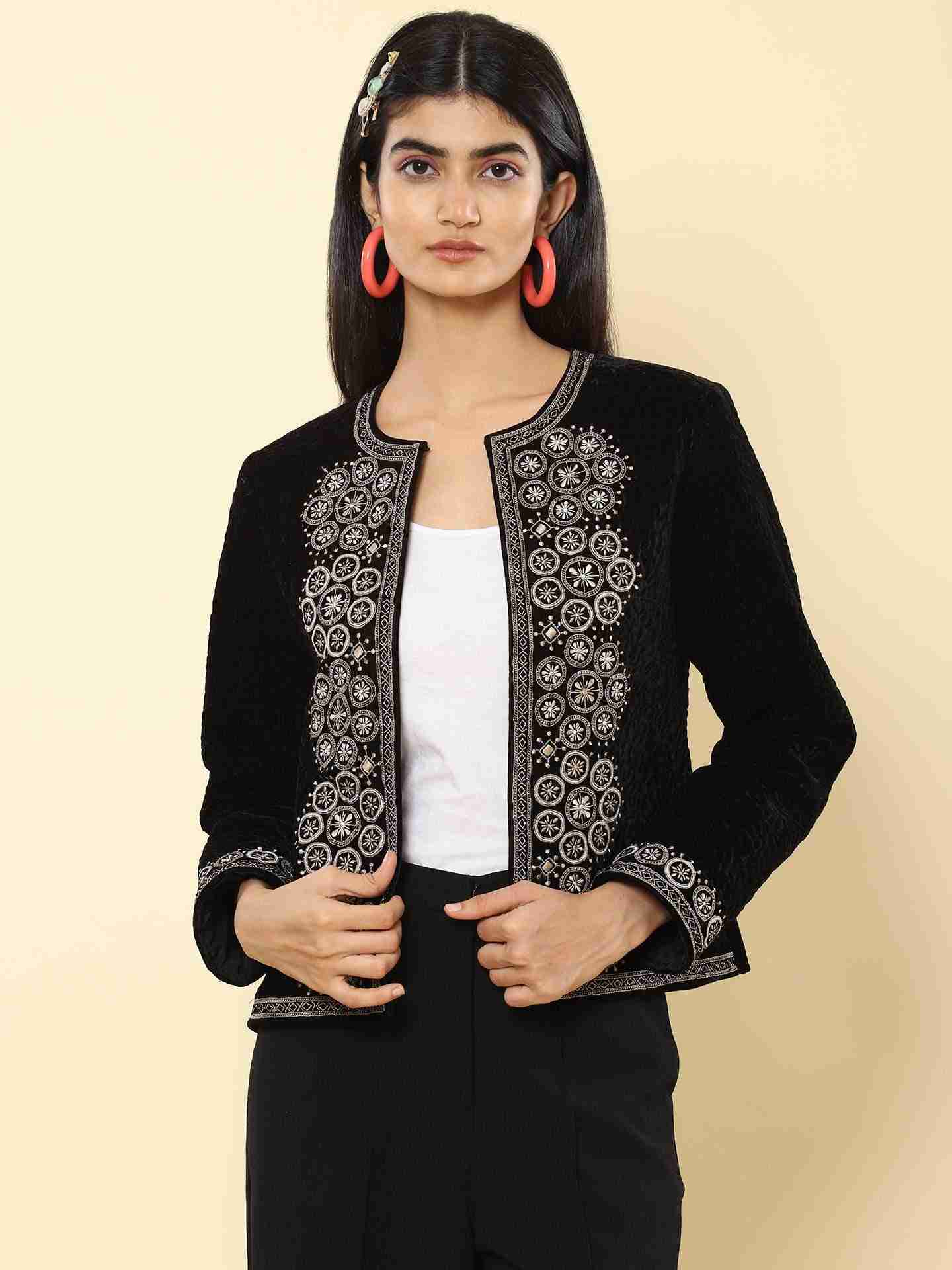 Black Caroline Structured Jacket