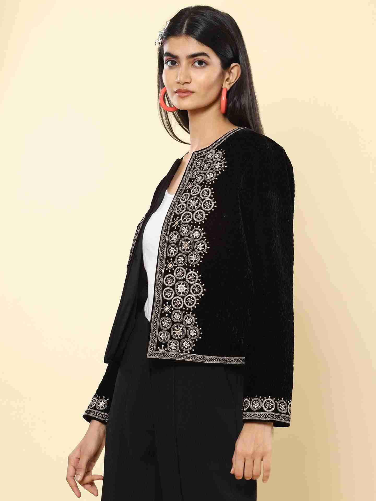 Black Caroline Structured Jacket