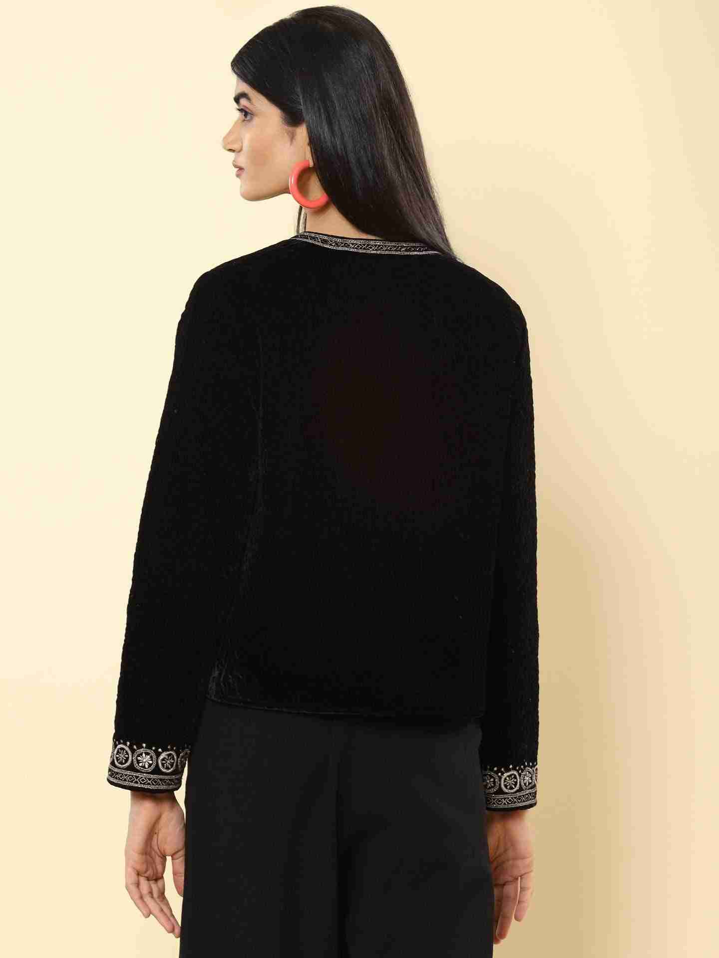 Black Caroline Structured Jacket