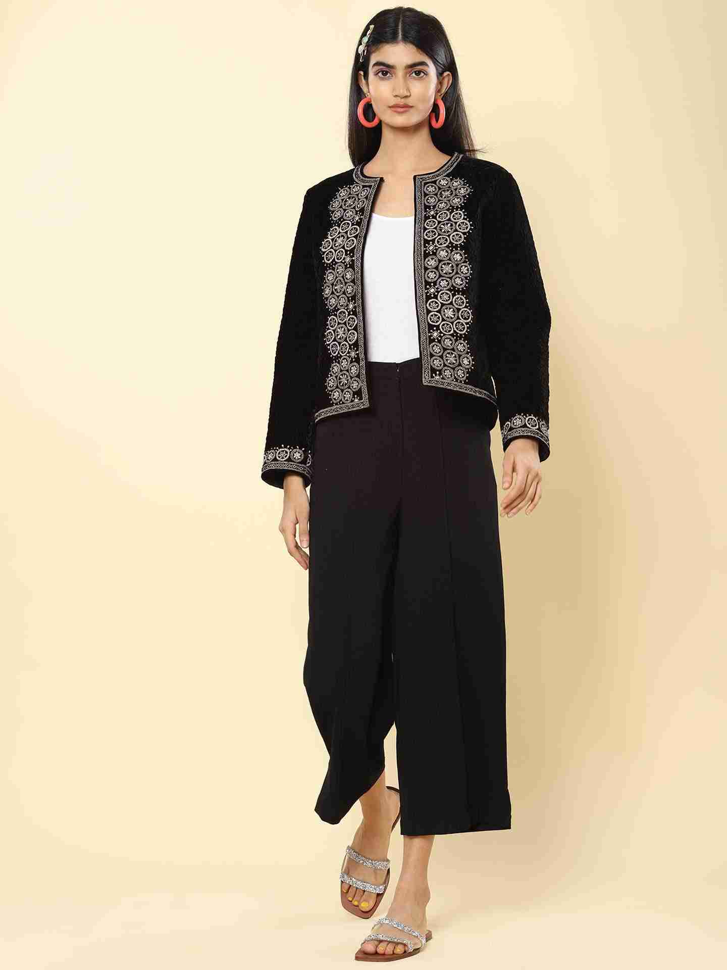 Black Caroline Structured Jacket