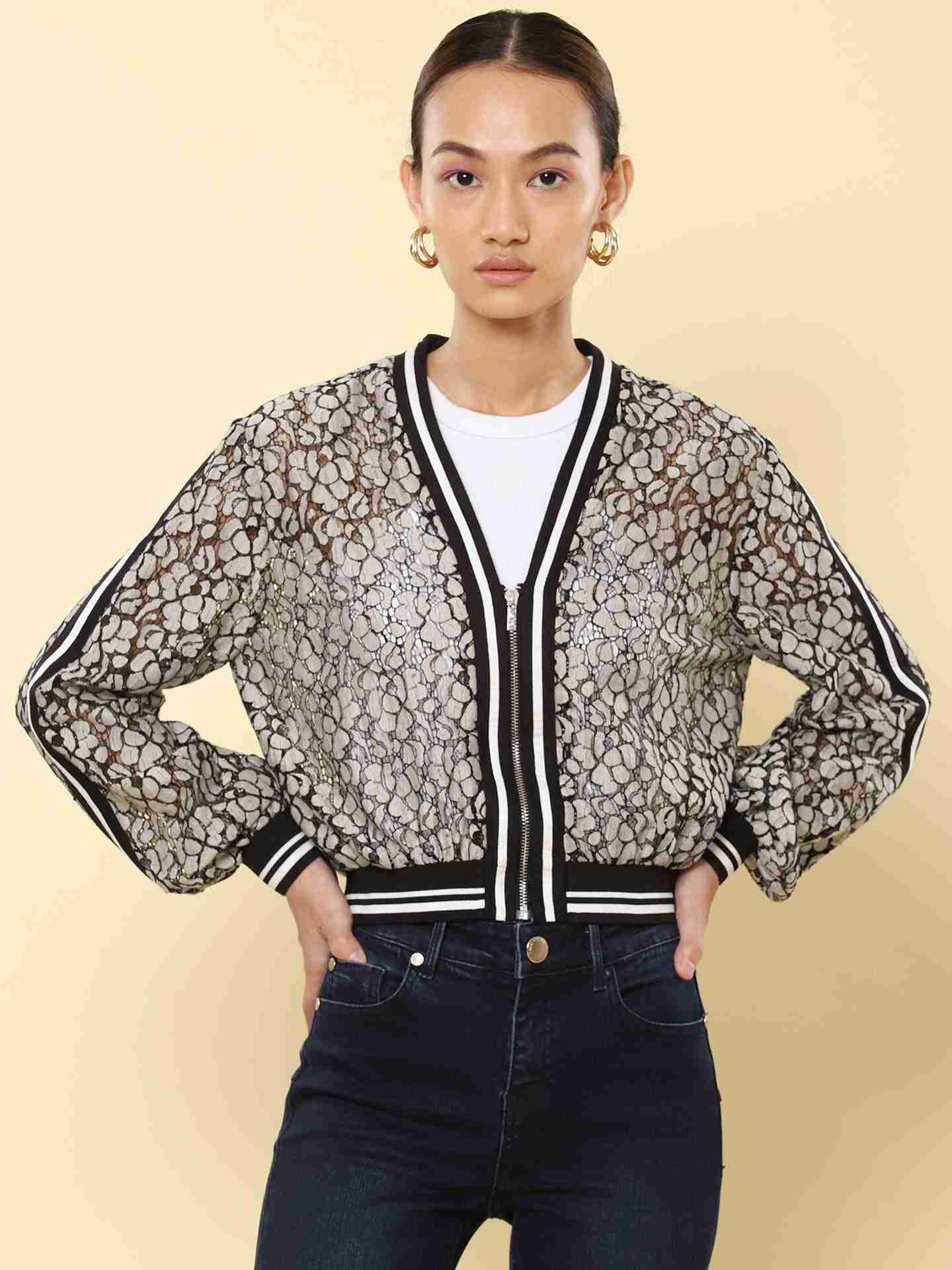 Black Basics Athleisure Bomber Jacket