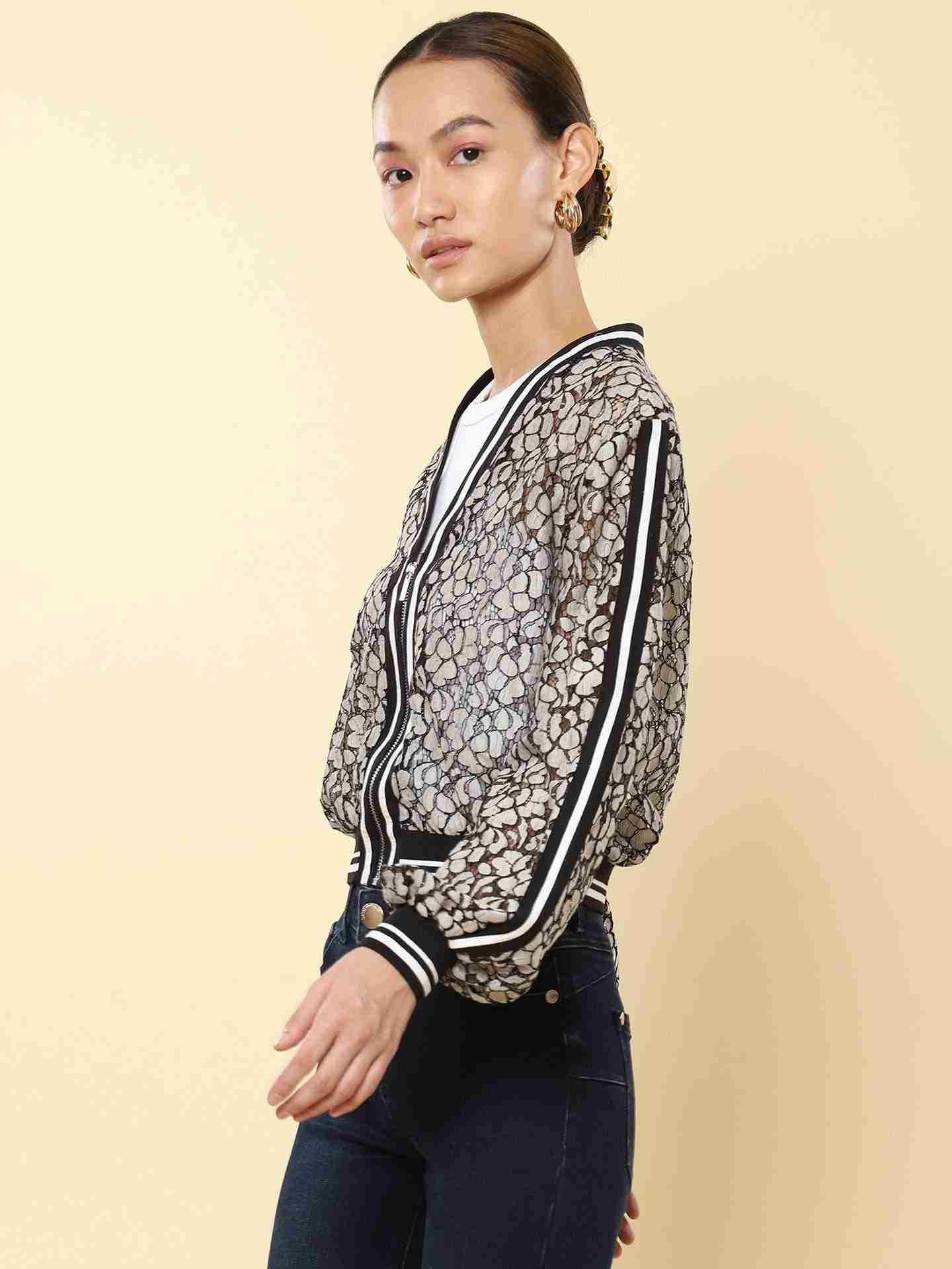Black Basics Athleisure Bomber Jacket