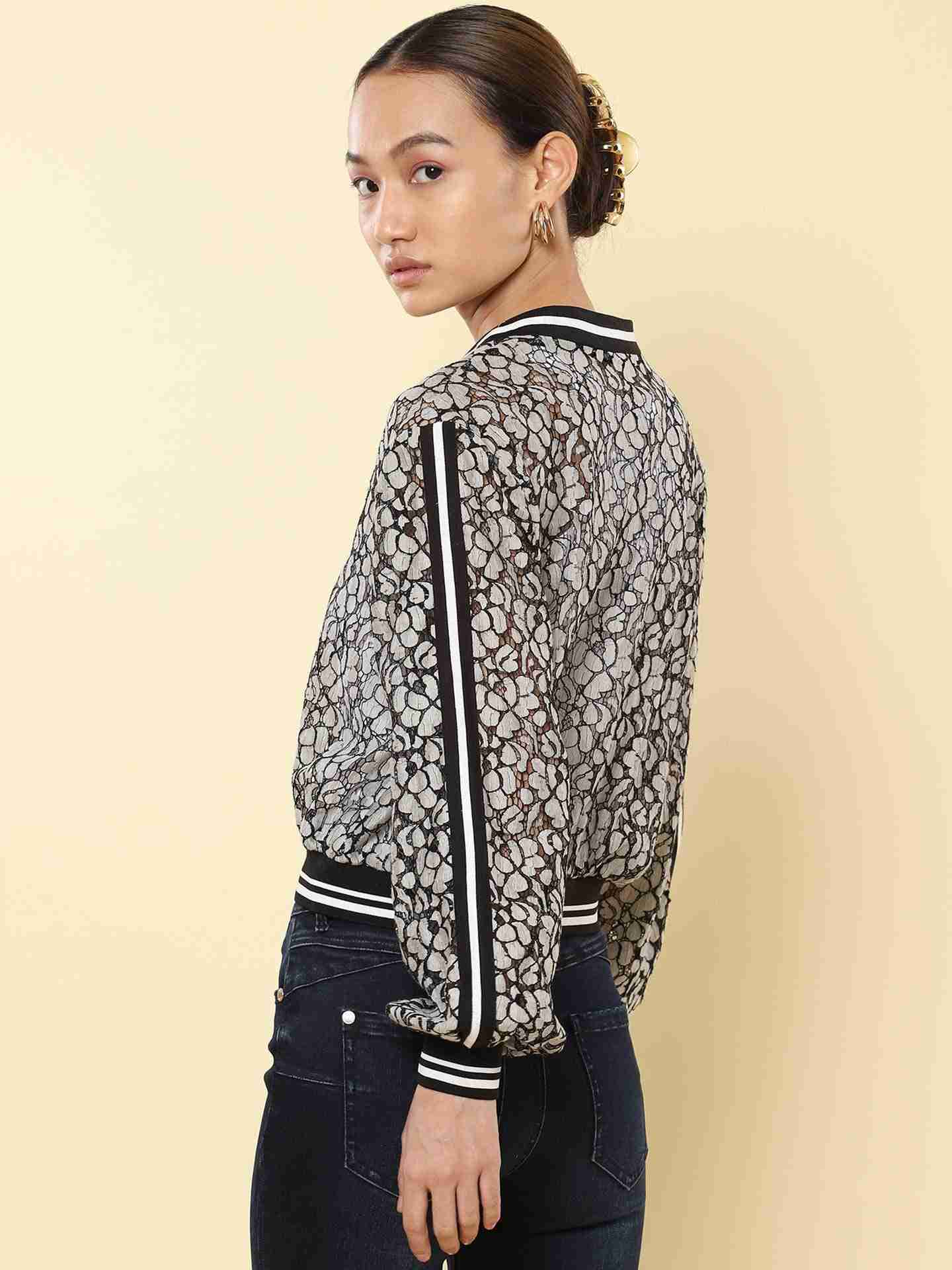Black Basics Athleisure Bomber Jacket