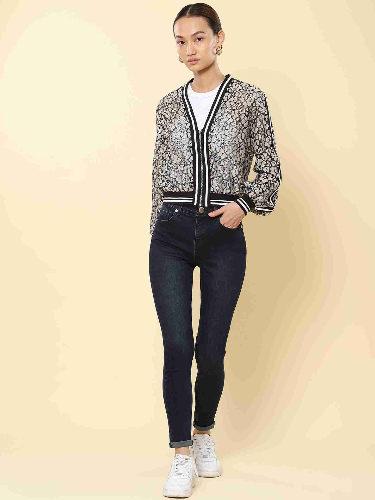 Black Basics Athleisure Bomber Jacket
