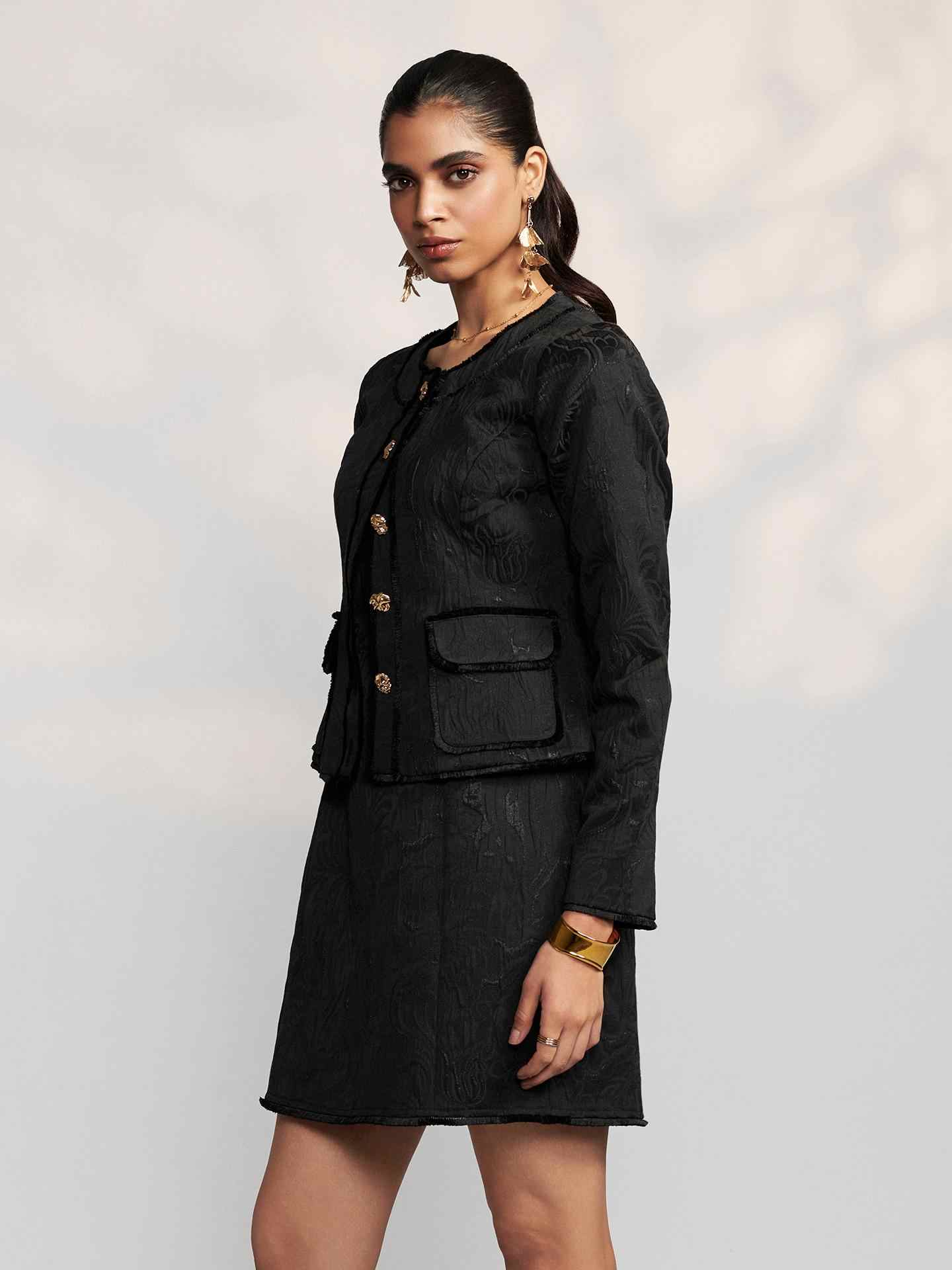 Black Mervina Jacket