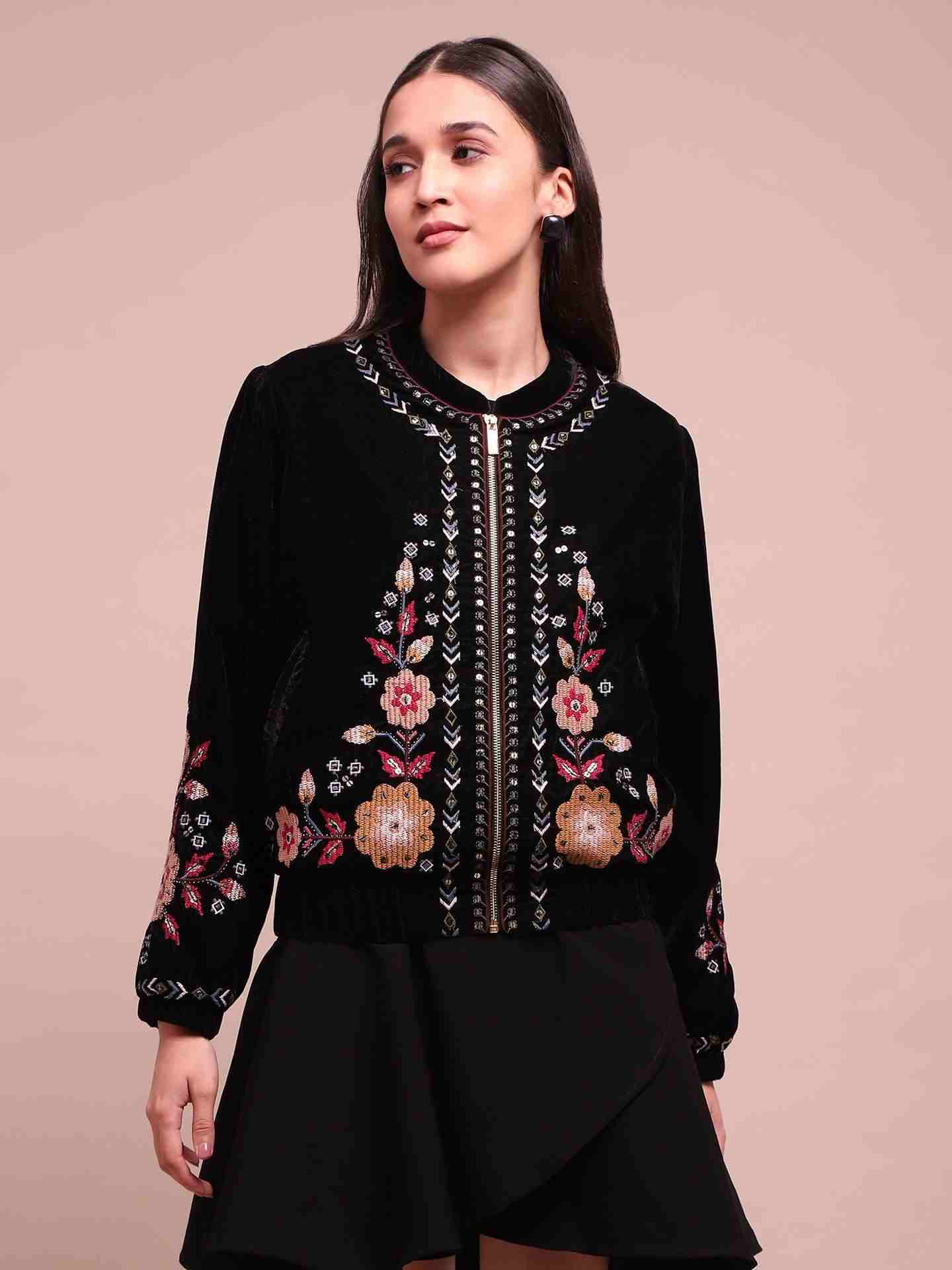 Black Tressa Bomber Jacket