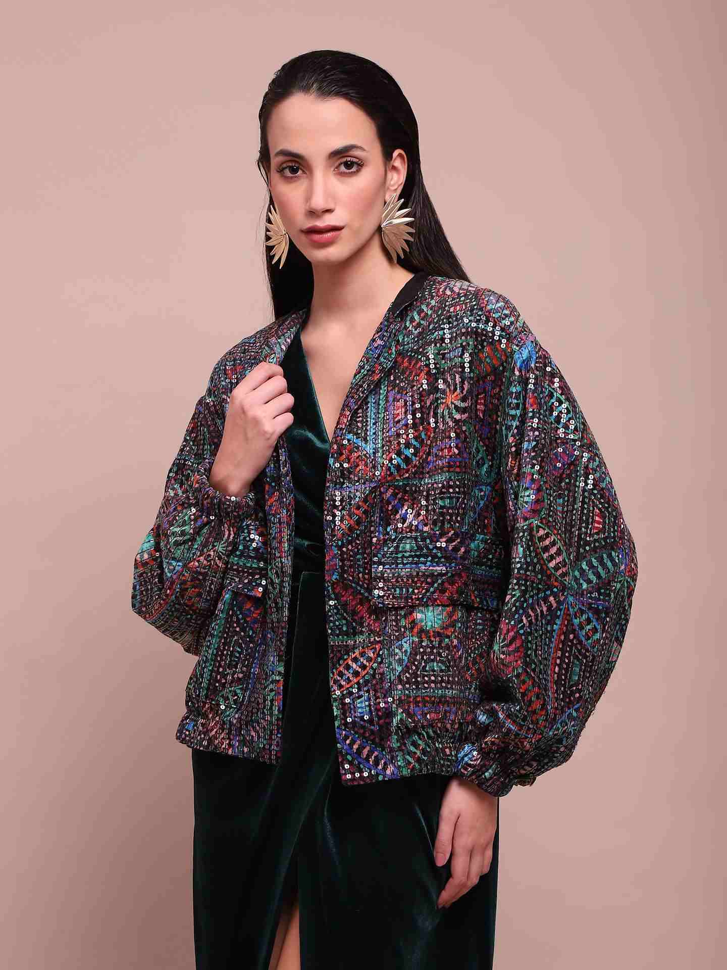 Navy Estrella Jacket