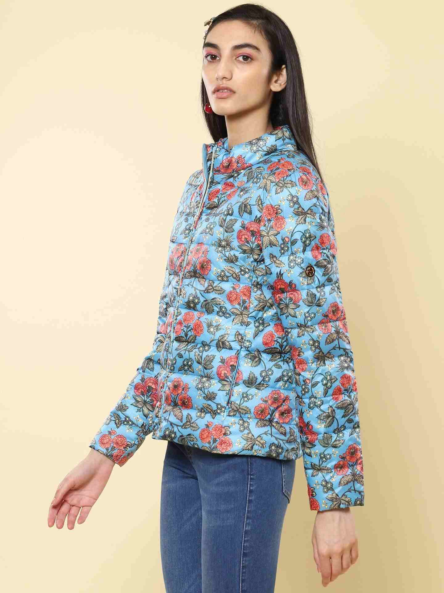 Blue Winter Saga Puffer Jacket