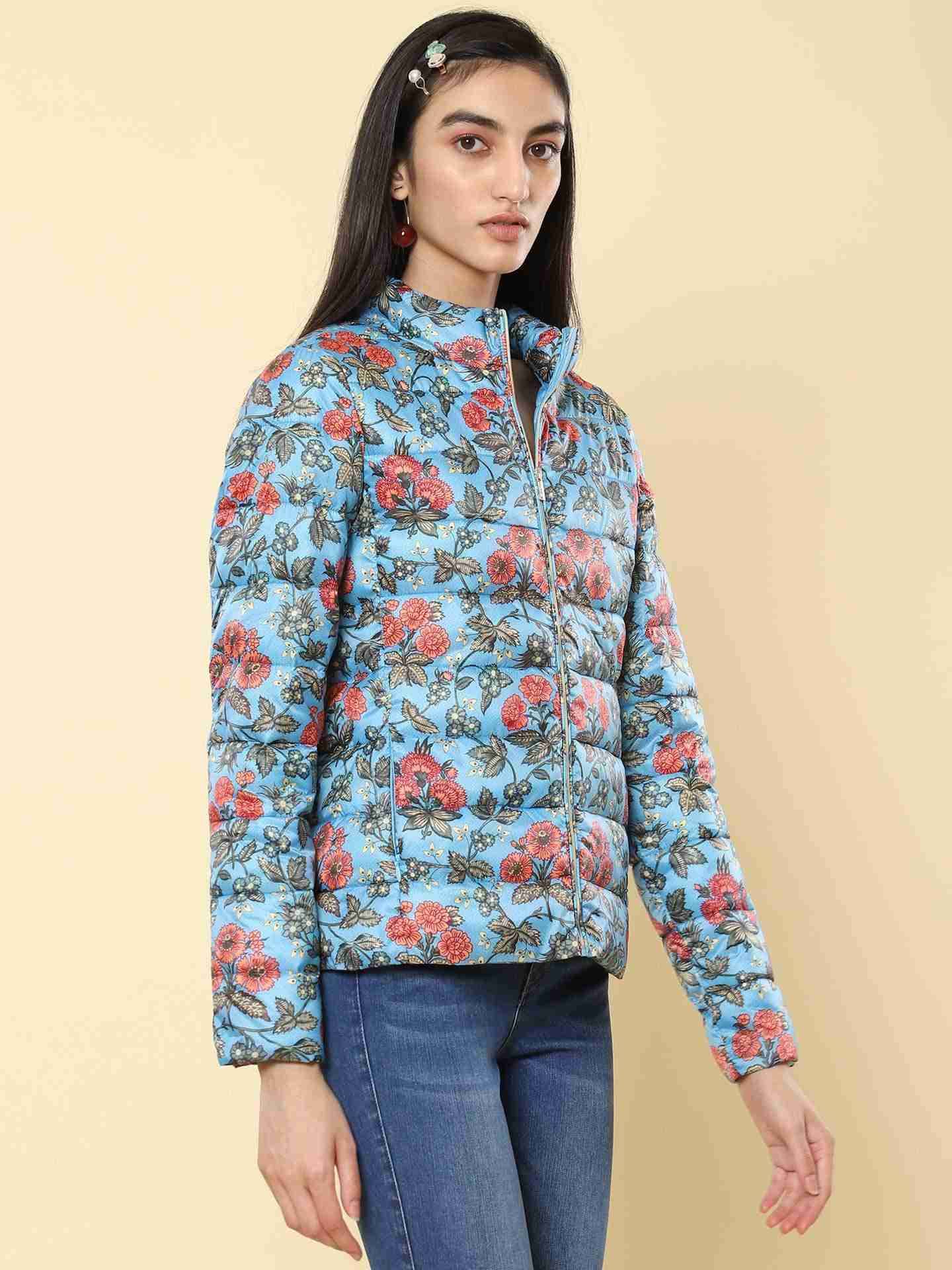 Blue Winter Saga Puffer Jacket