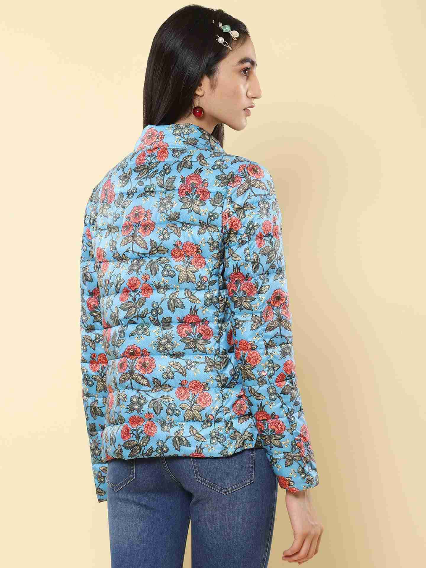 Blue Winter Saga Puffer Jacket