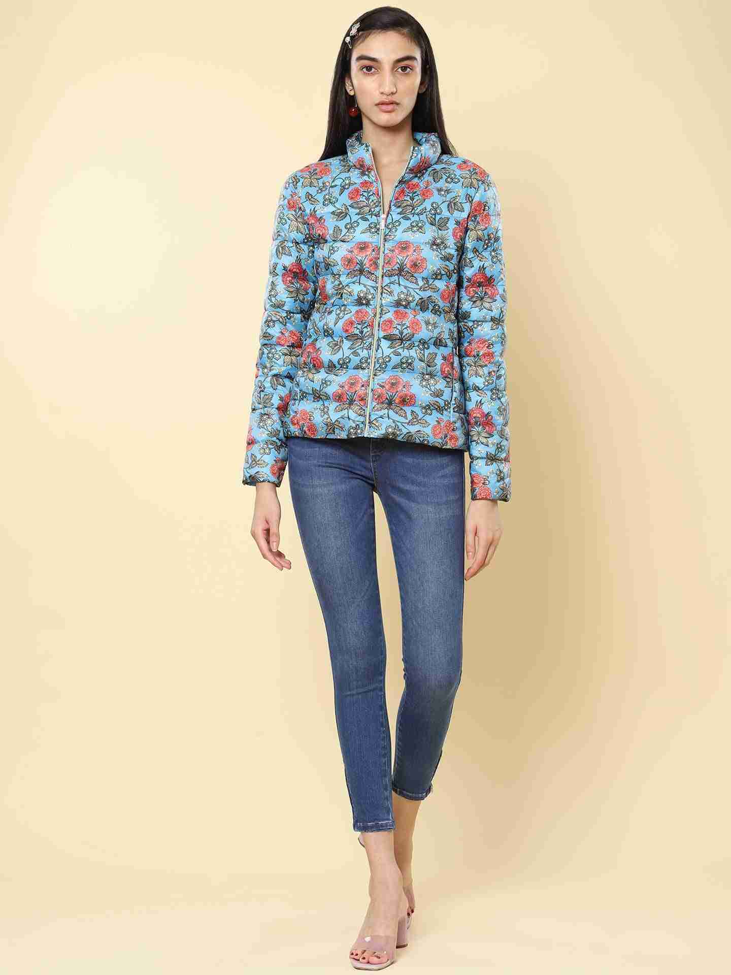 Blue Winter Saga Puffer Jacket