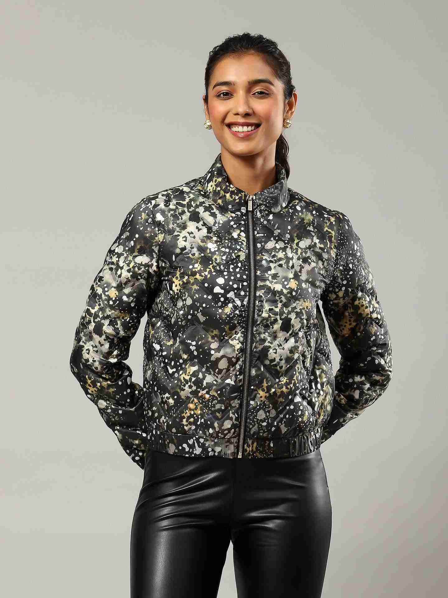 Black Flavia Puffer Jacket