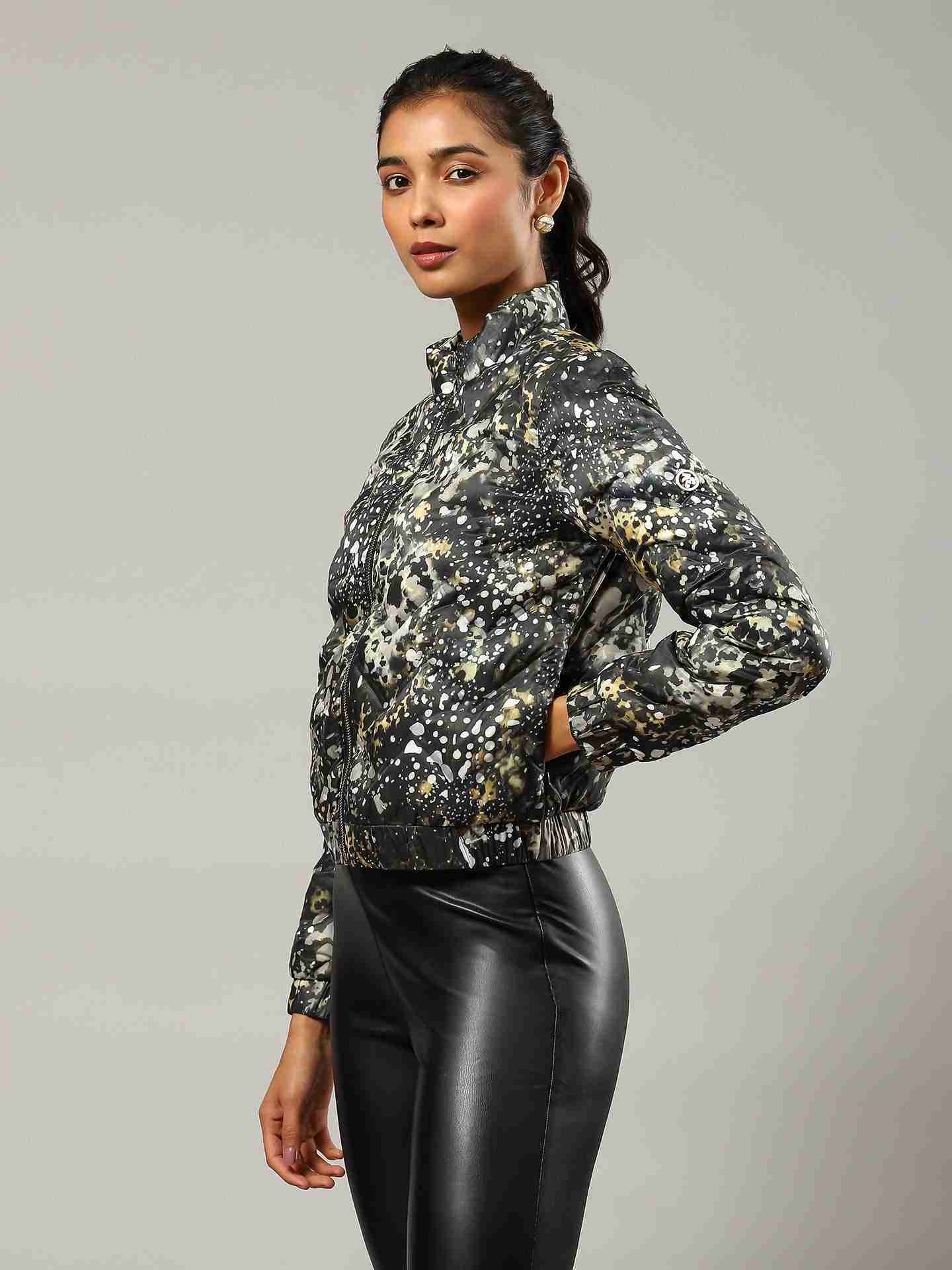 Black Flavia Puffer Jacket