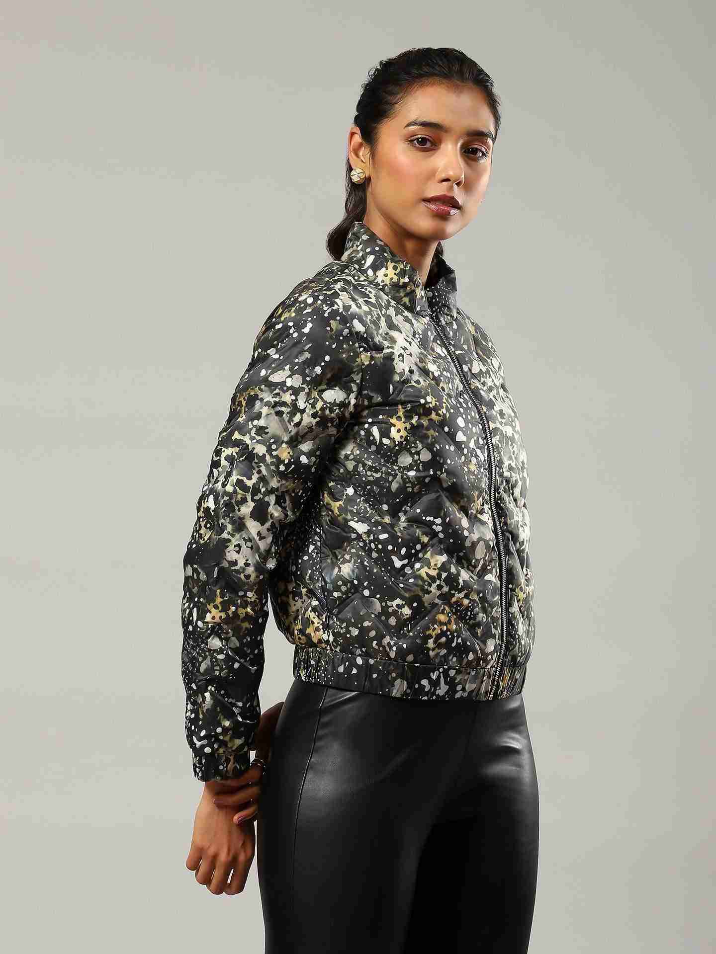 Black Flavia Puffer Jacket