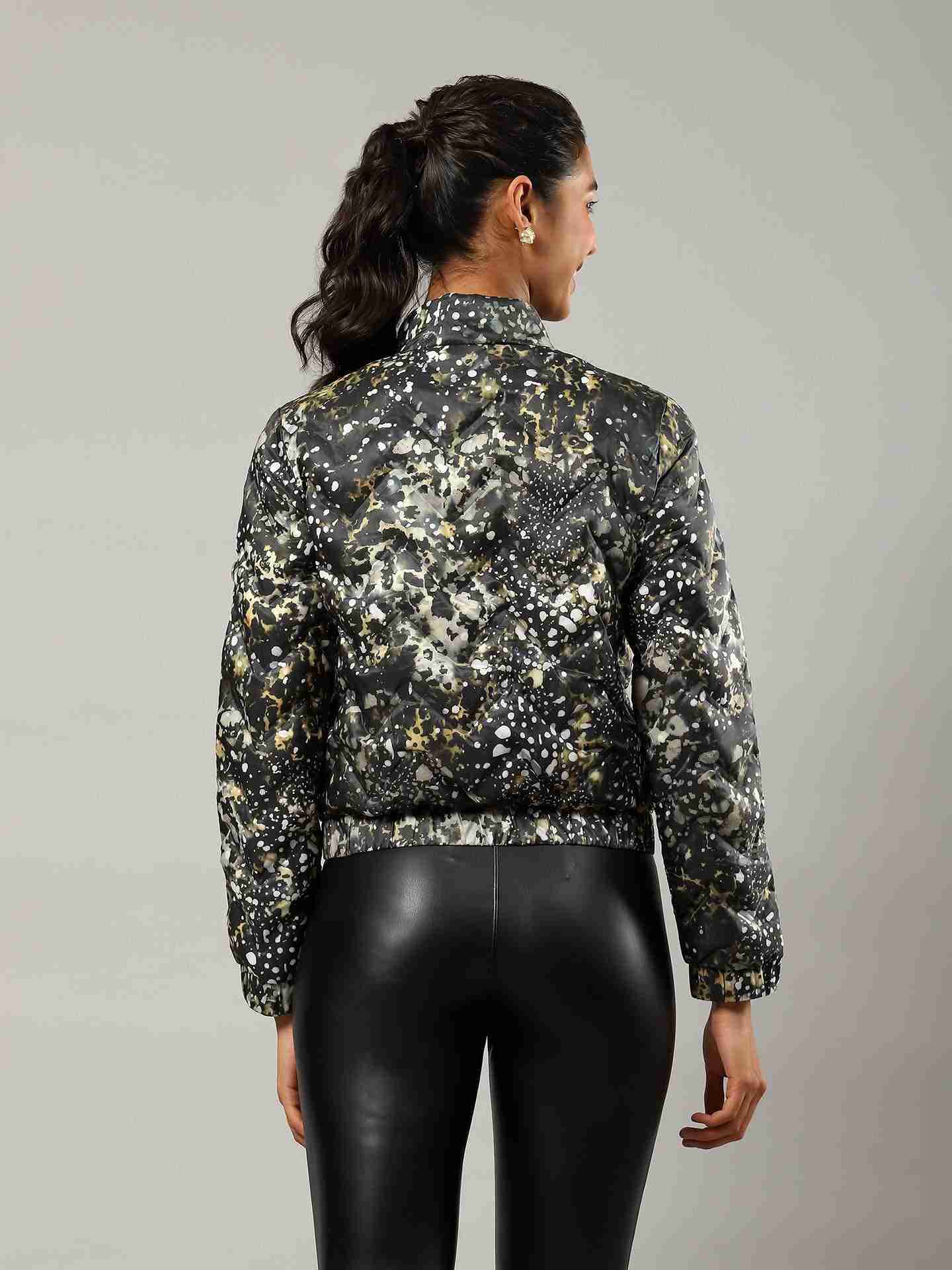 Black Flavia Puffer Jacket