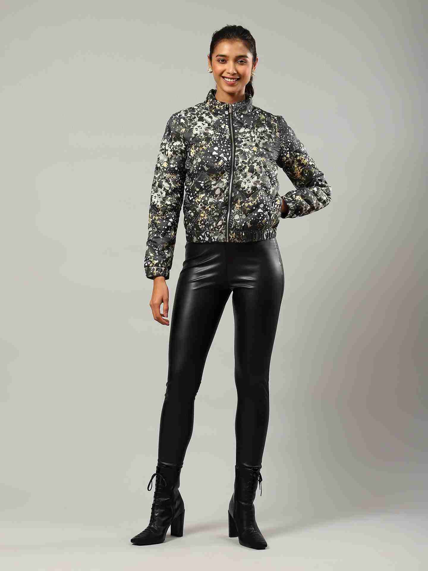 Black Flavia Puffer Jacket