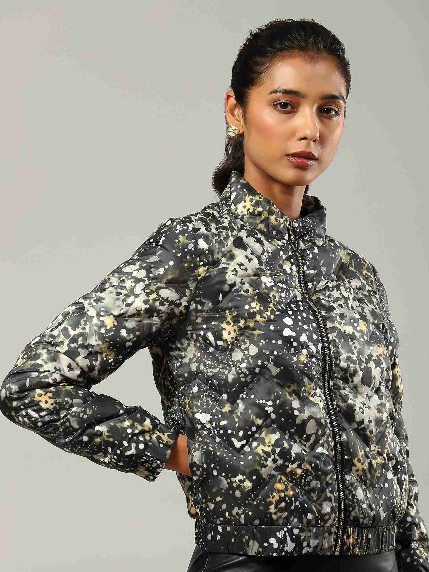 Black Flavia Puffer Jacket