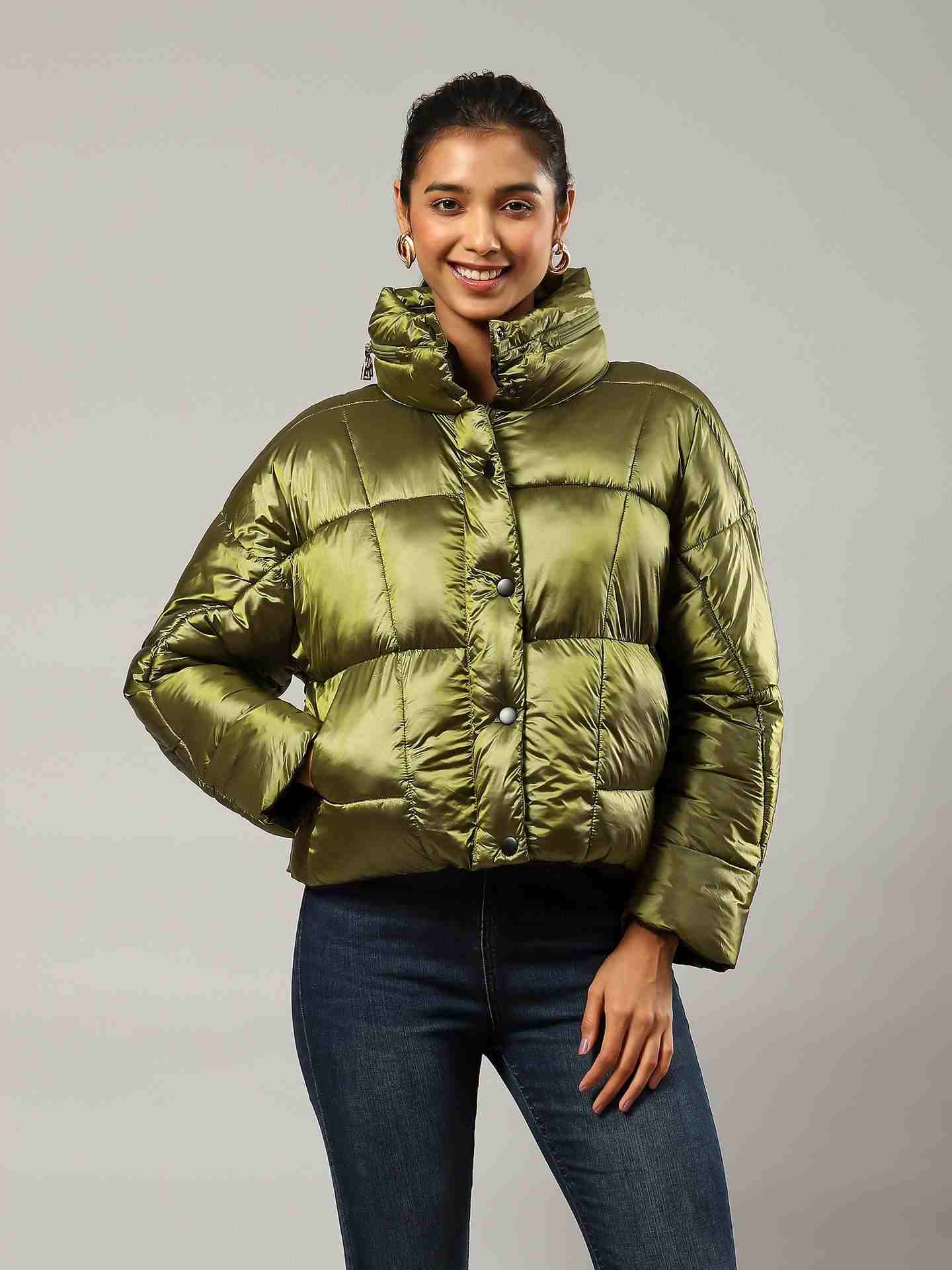 Olive Flavia Puffer Jacket
