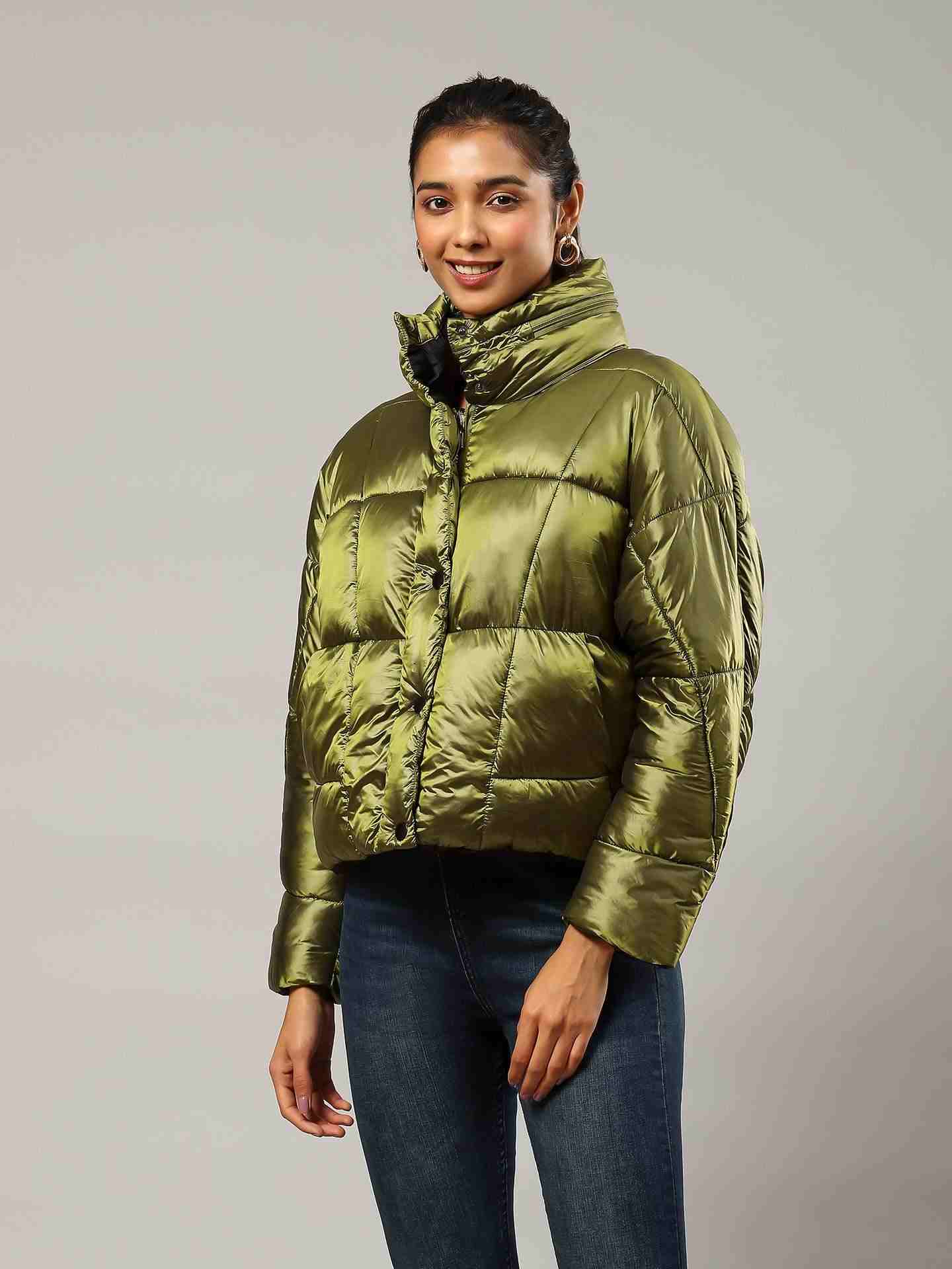 Olive Flavia Puffer Jacket