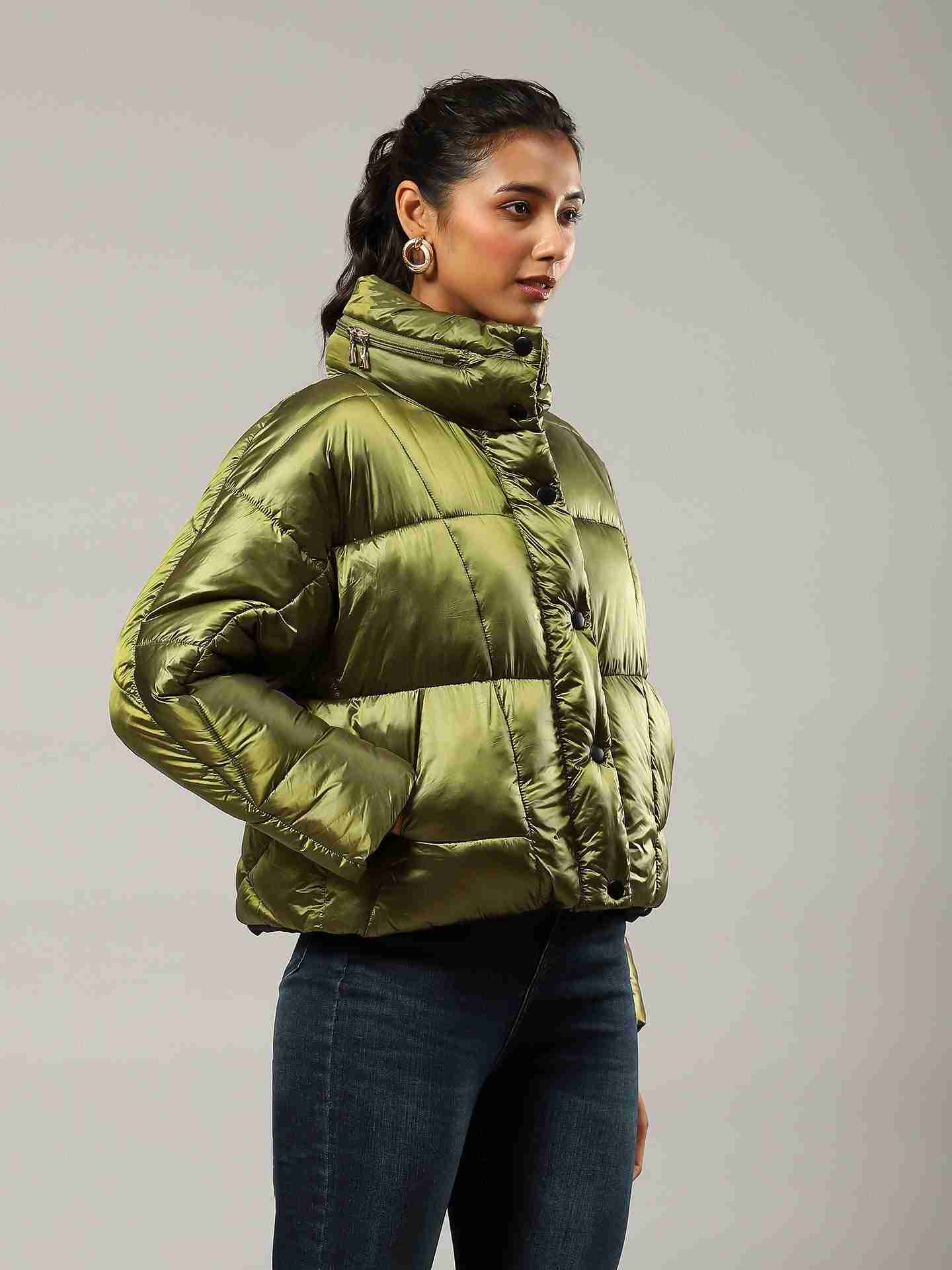 Olive Flavia Puffer Jacket