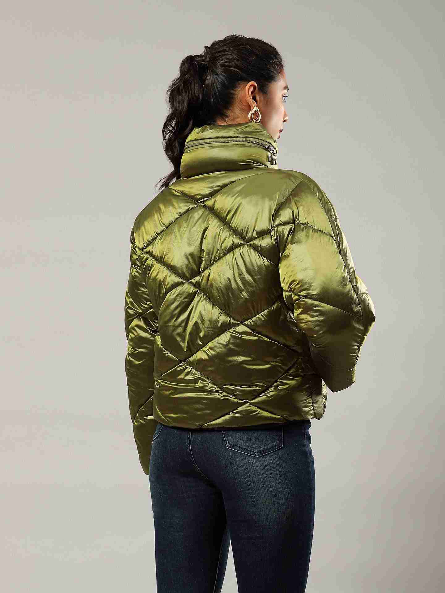 Olive Flavia Puffer Jacket