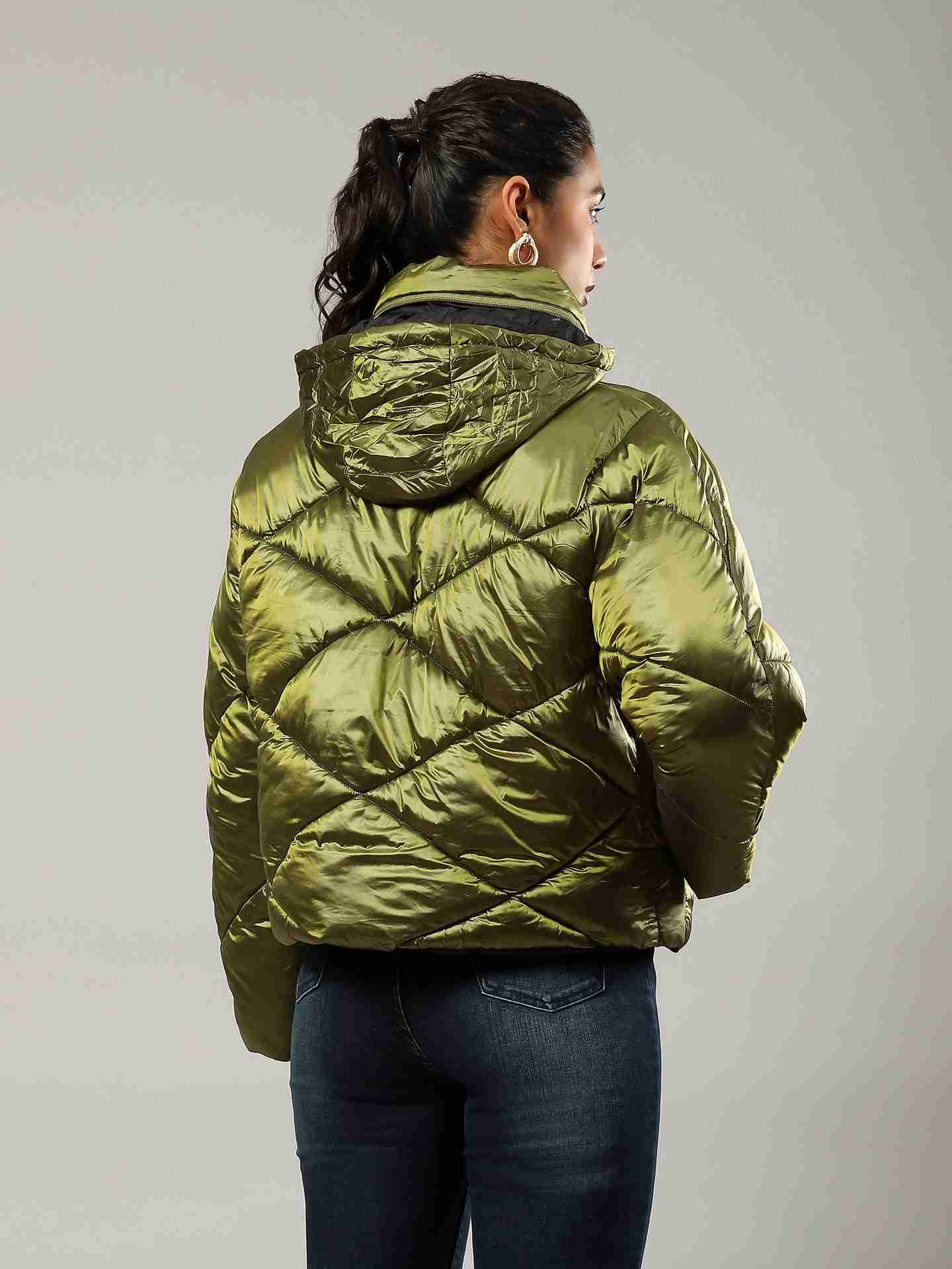 Olive Flavia Puffer Jacket