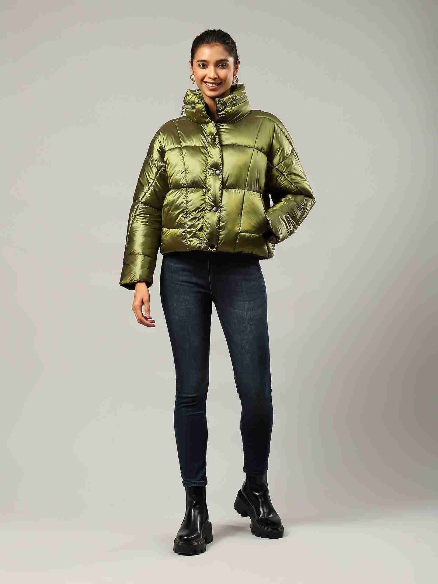 Olive Flavia Puffer Jacket