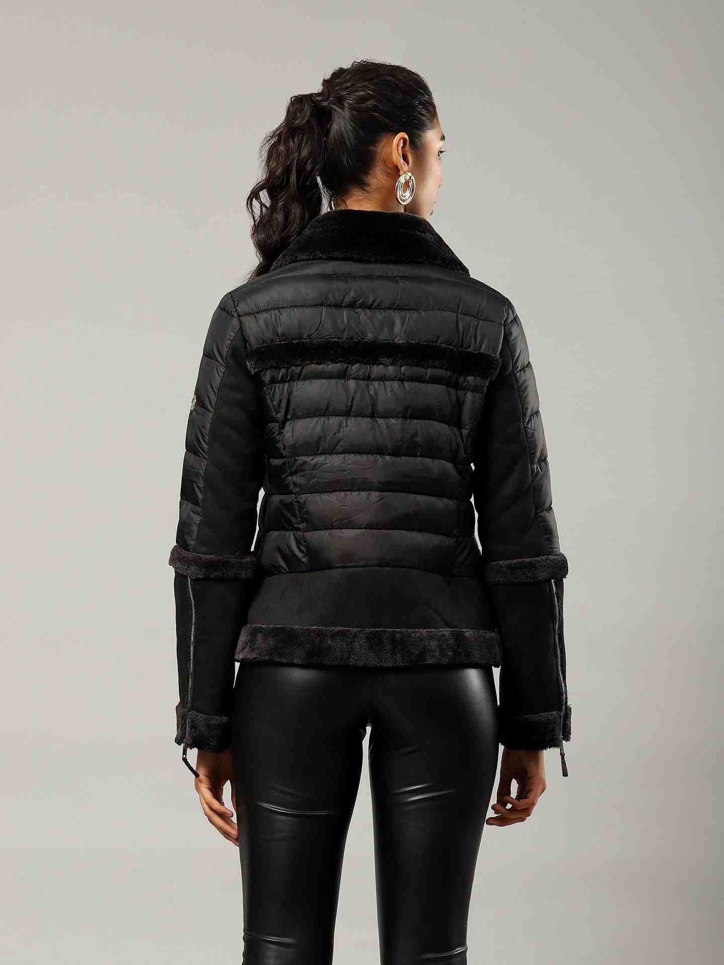 Black Flavia Biker Jacket