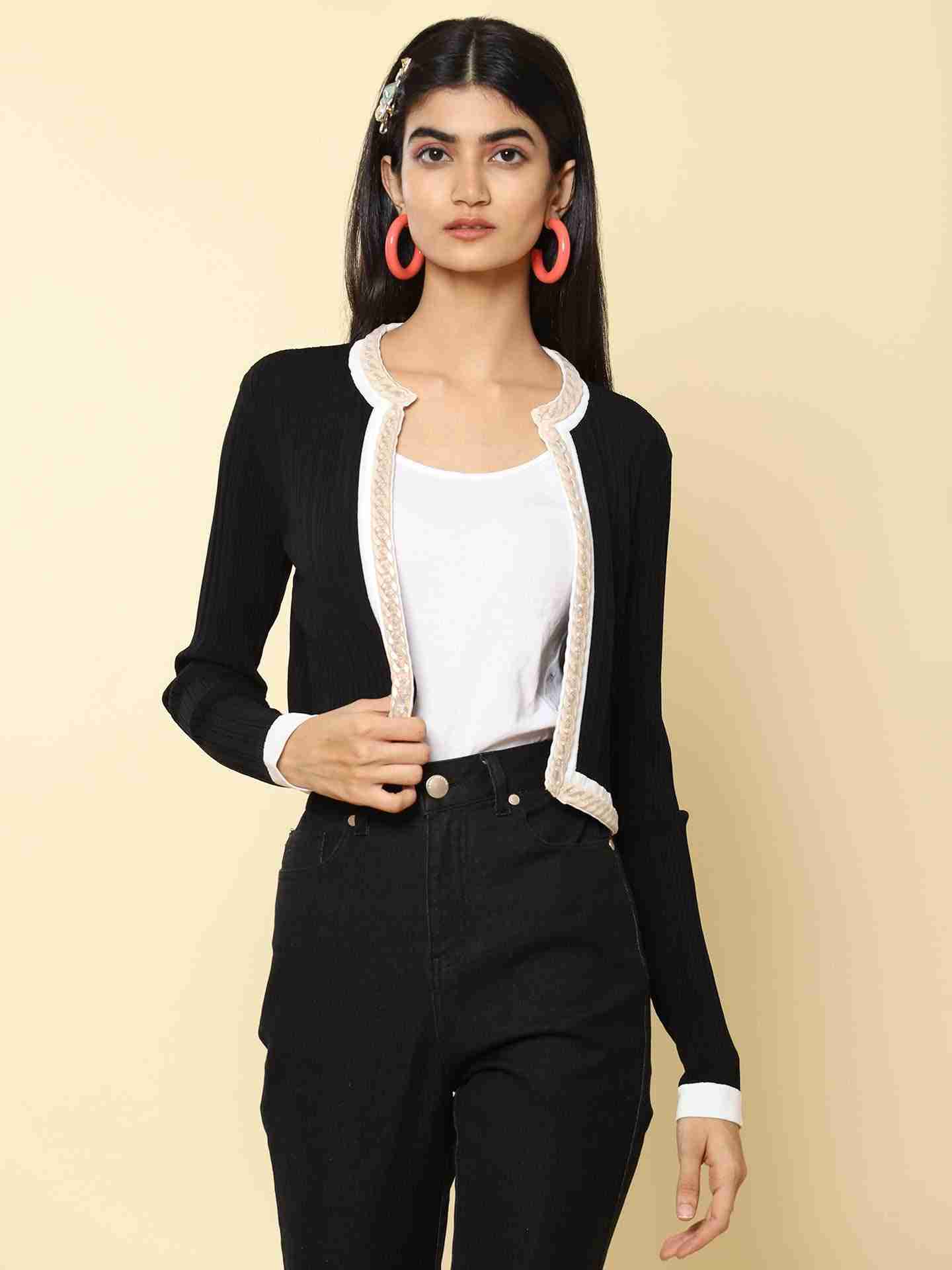 Black Winter Saga Structured Jacket