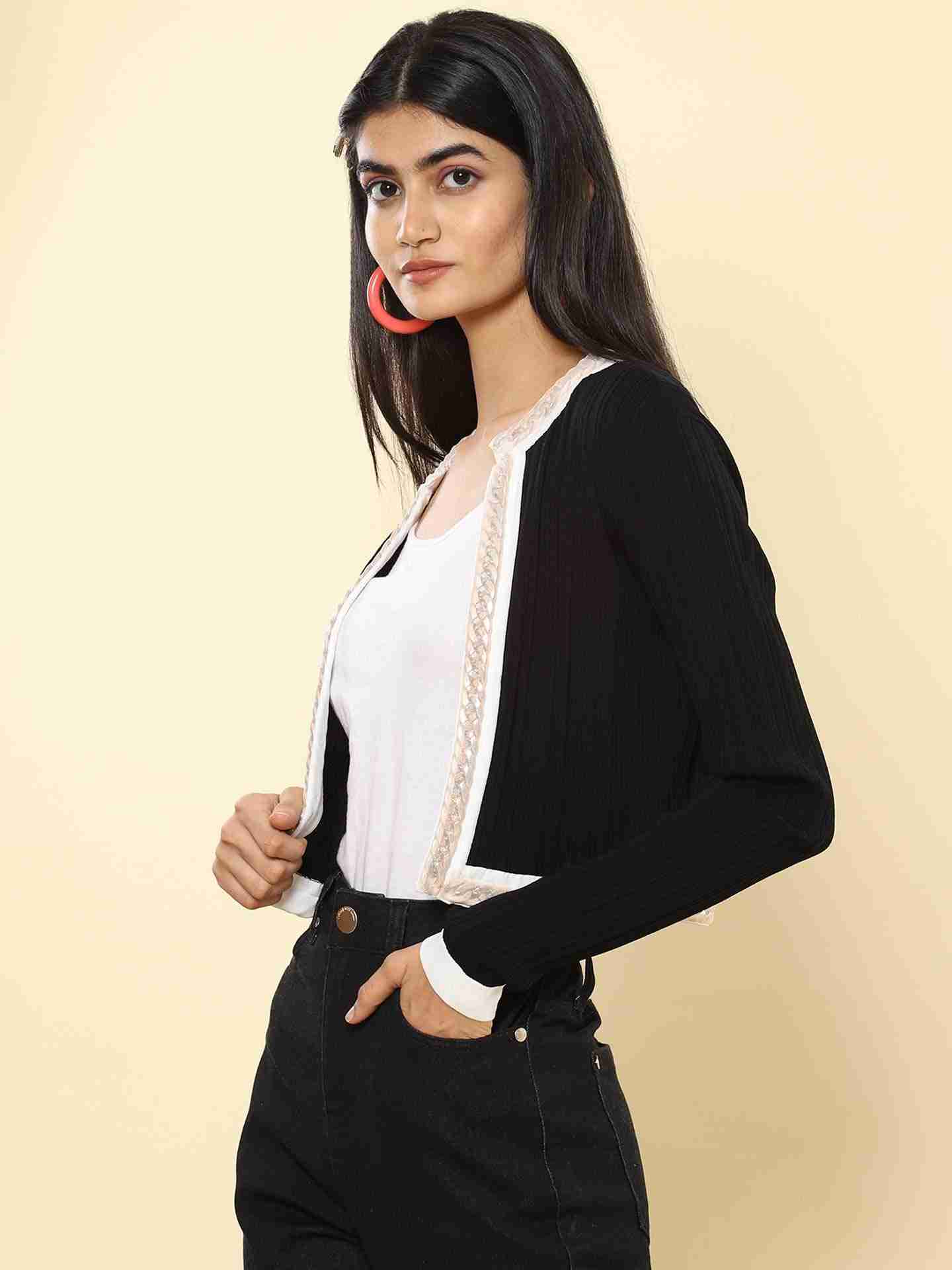 Black Winter Saga Structured Jacket