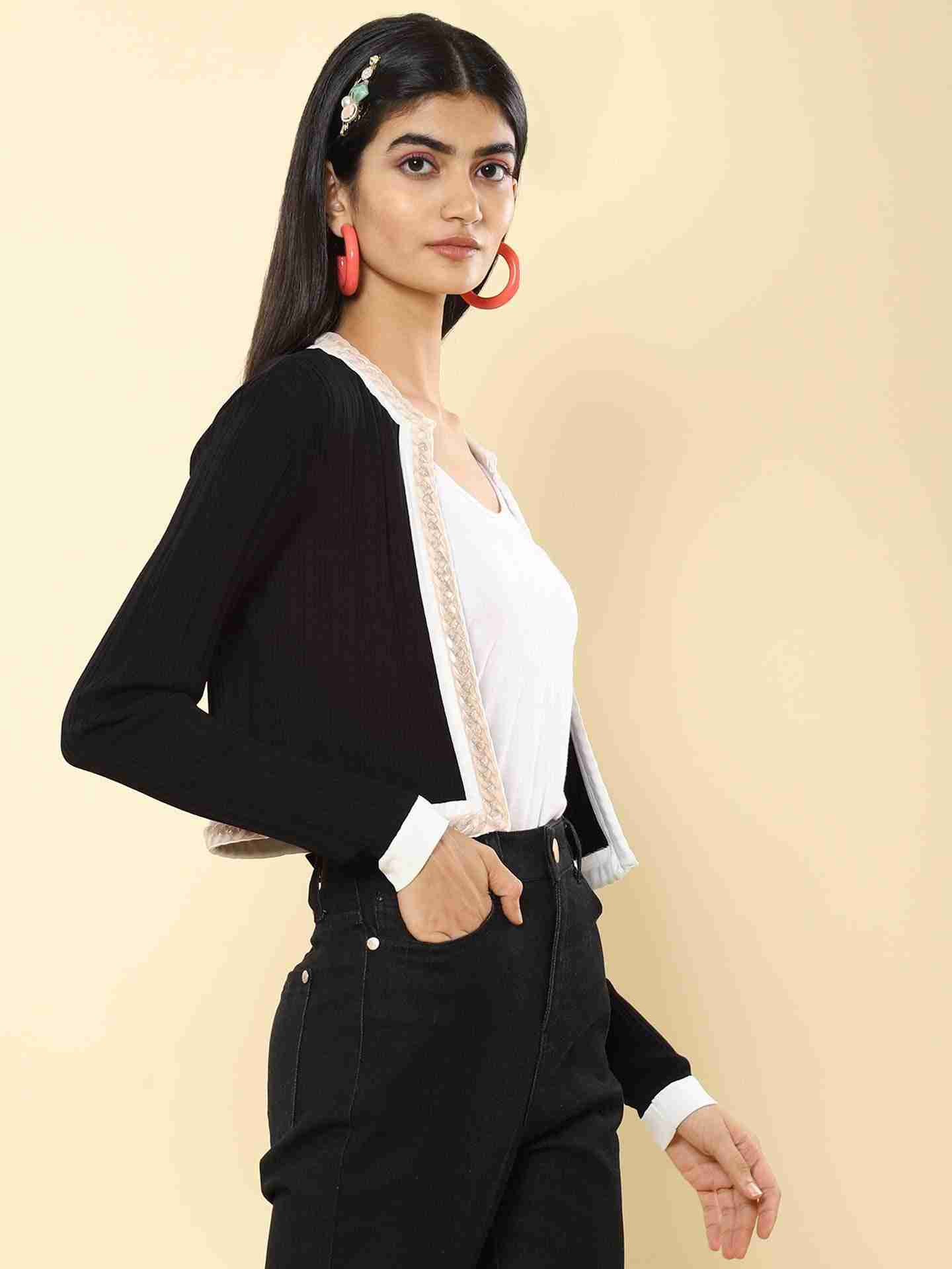 Black Winter Saga Structured Jacket