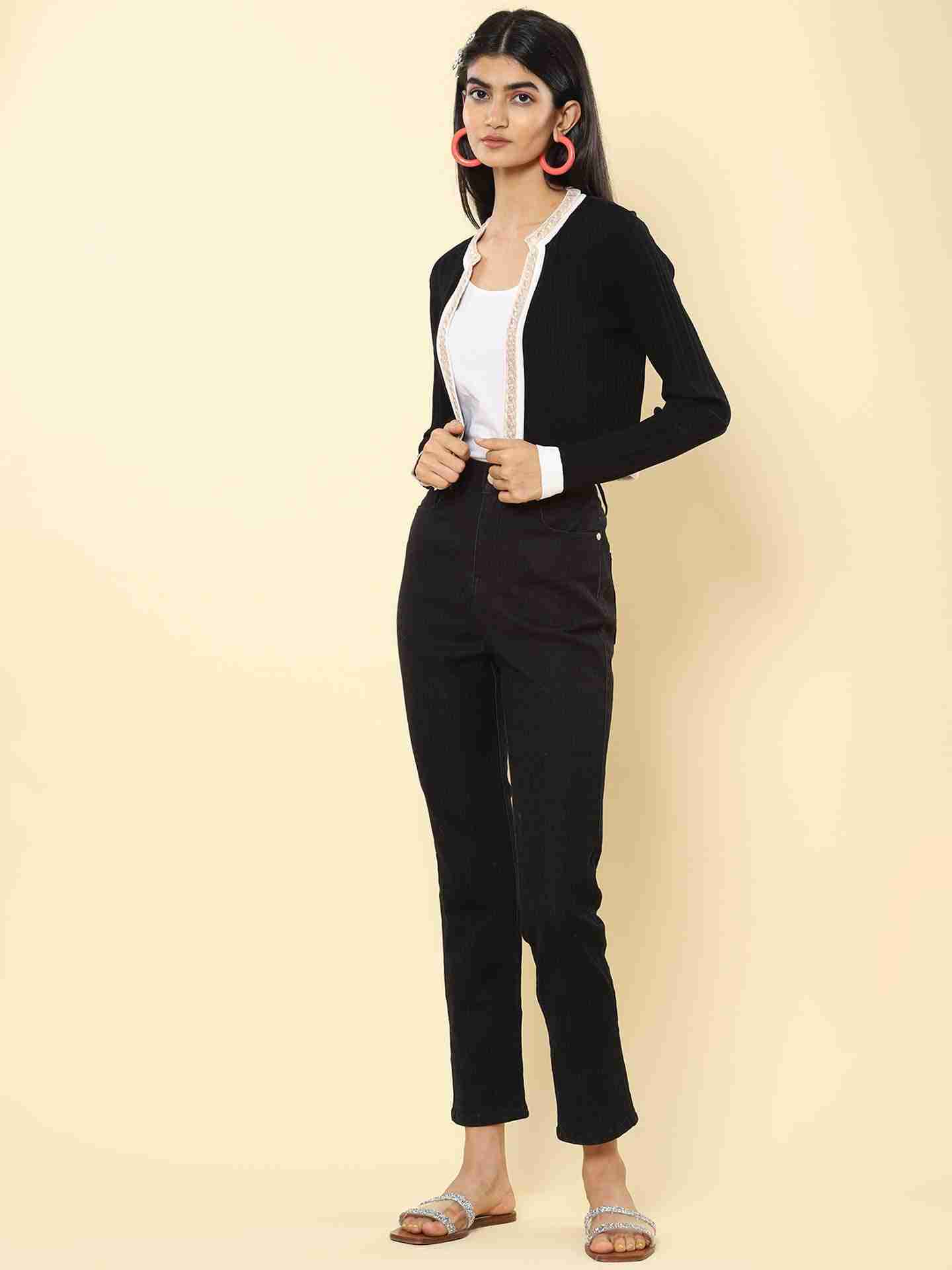 Black Winter Saga Structured Jacket