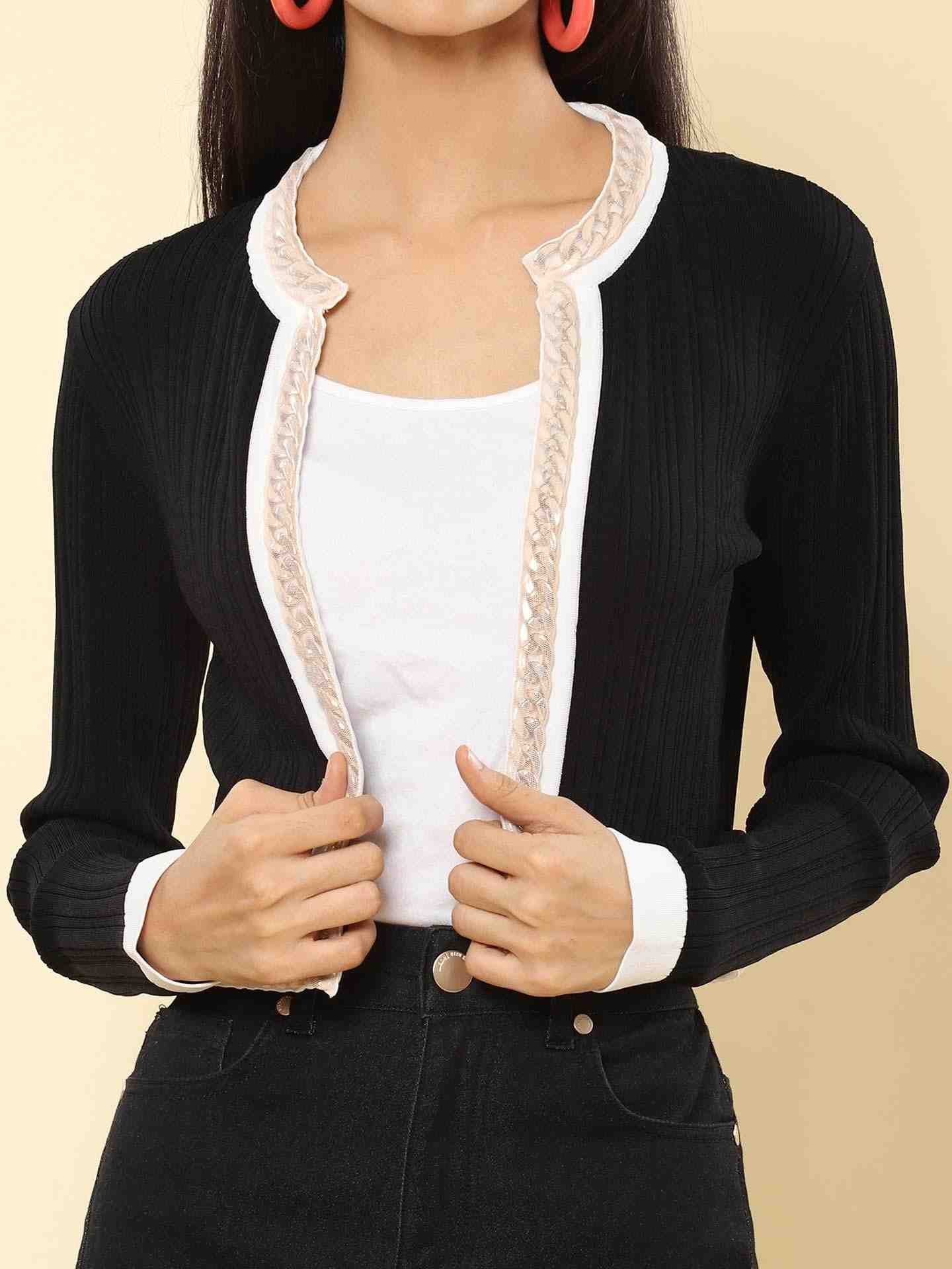 Black Winter Saga Structured Jacket