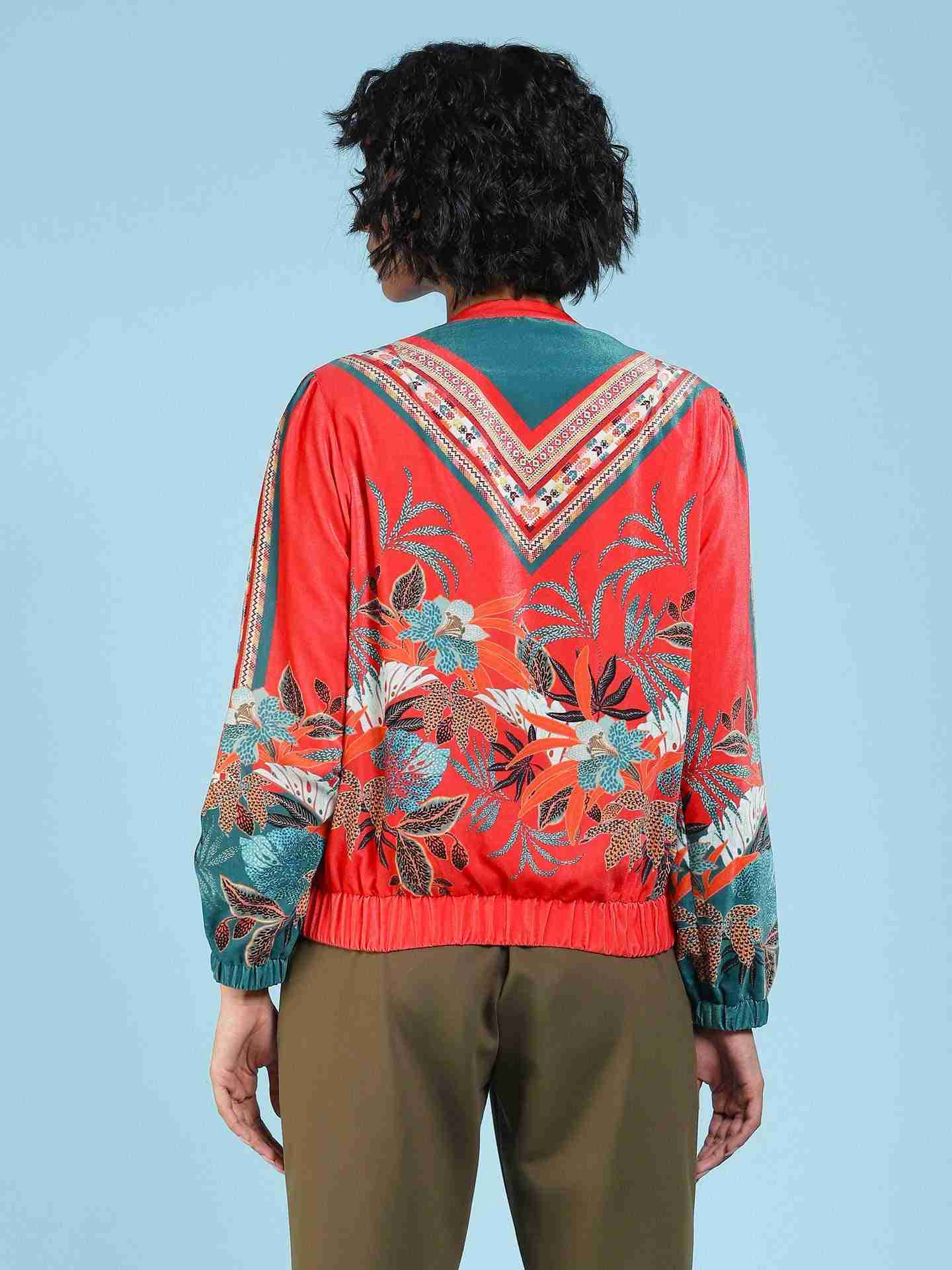 Red Marina Bomber Jacket
