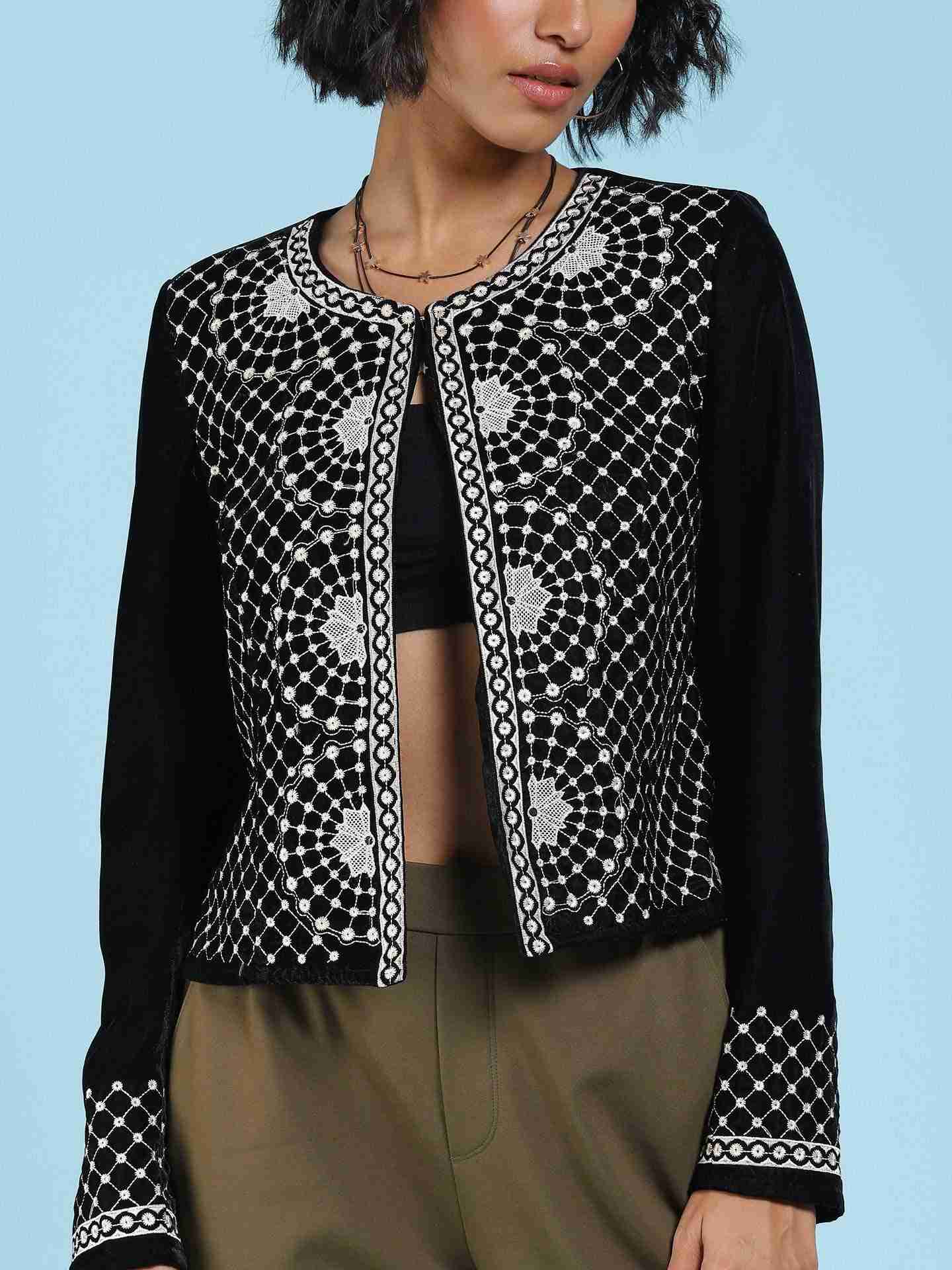 Black Hana Structured Jacket