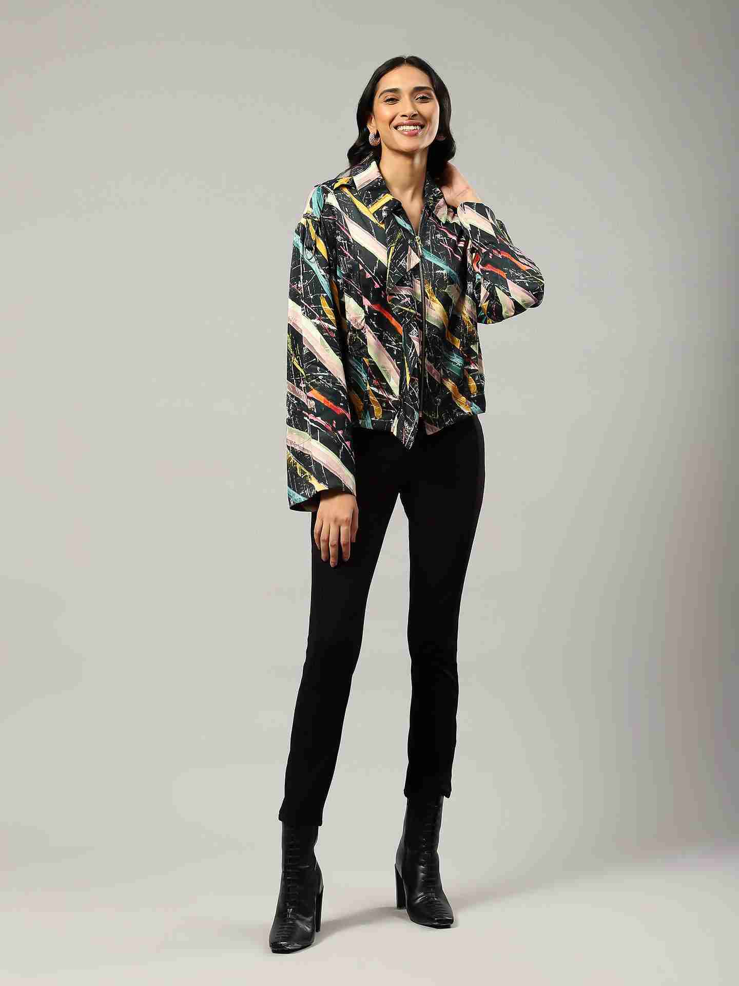 Black Estee Bomber Jacket