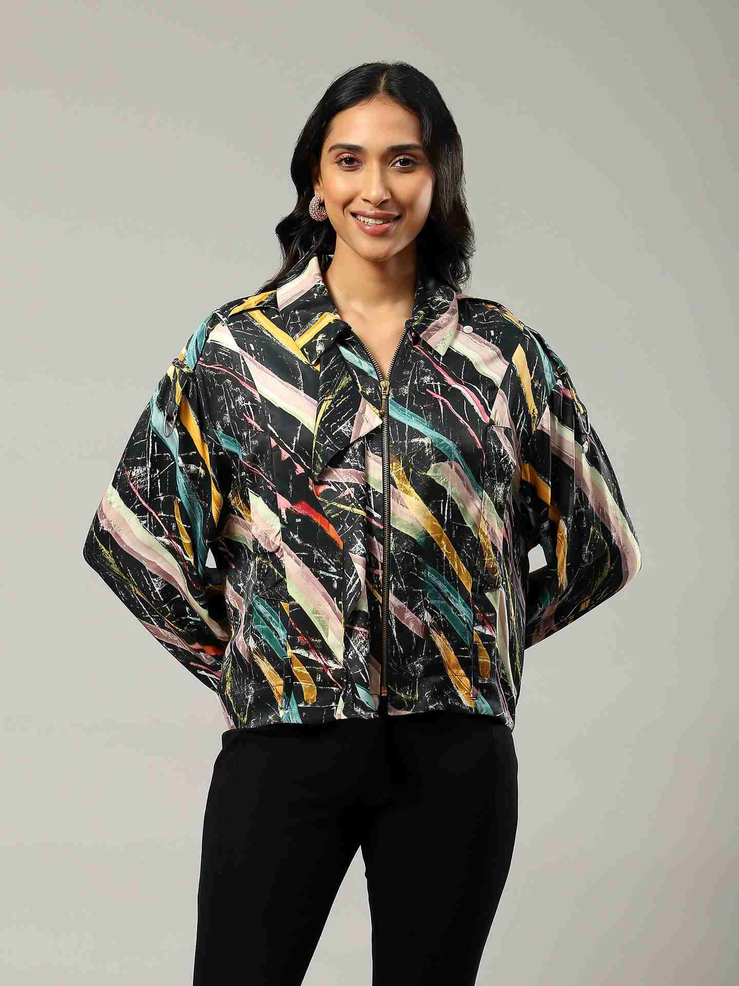 Black Estee Bomber Jacket