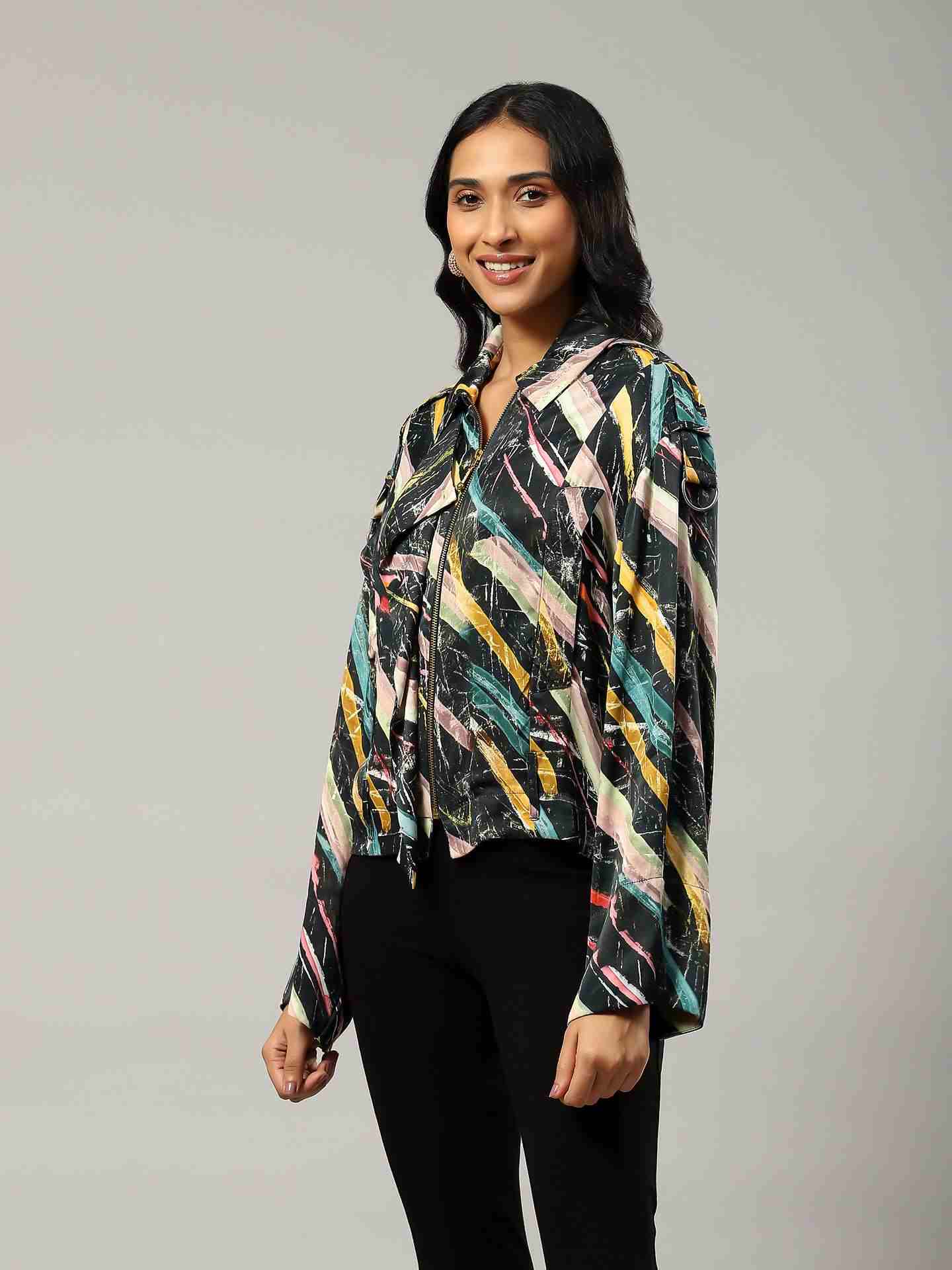 Black Estee Bomber Jacket