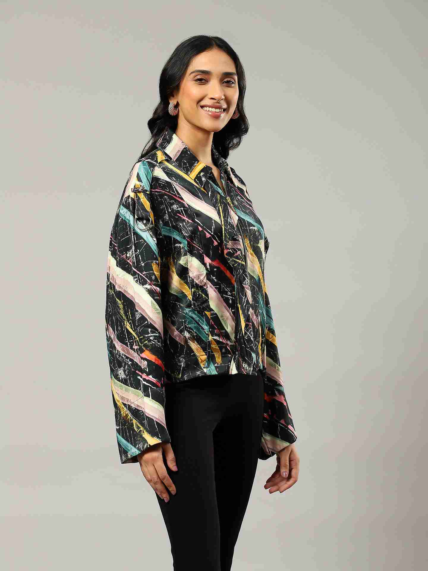 Black Estee Bomber Jacket