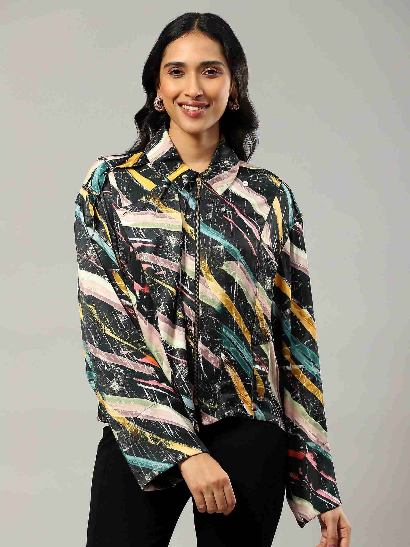 Black Estee Bomber Jacket