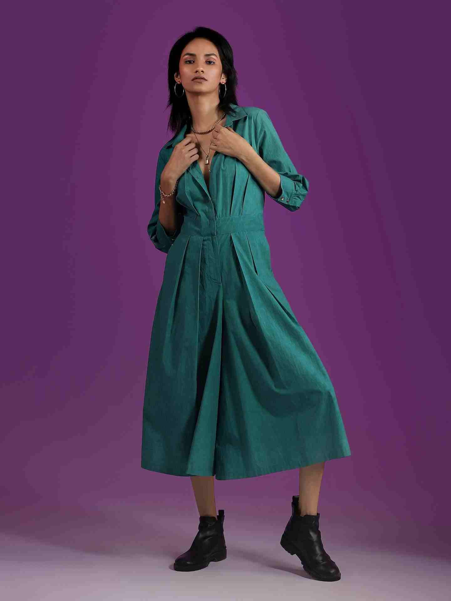Teal Core Classics Jumpsuit
