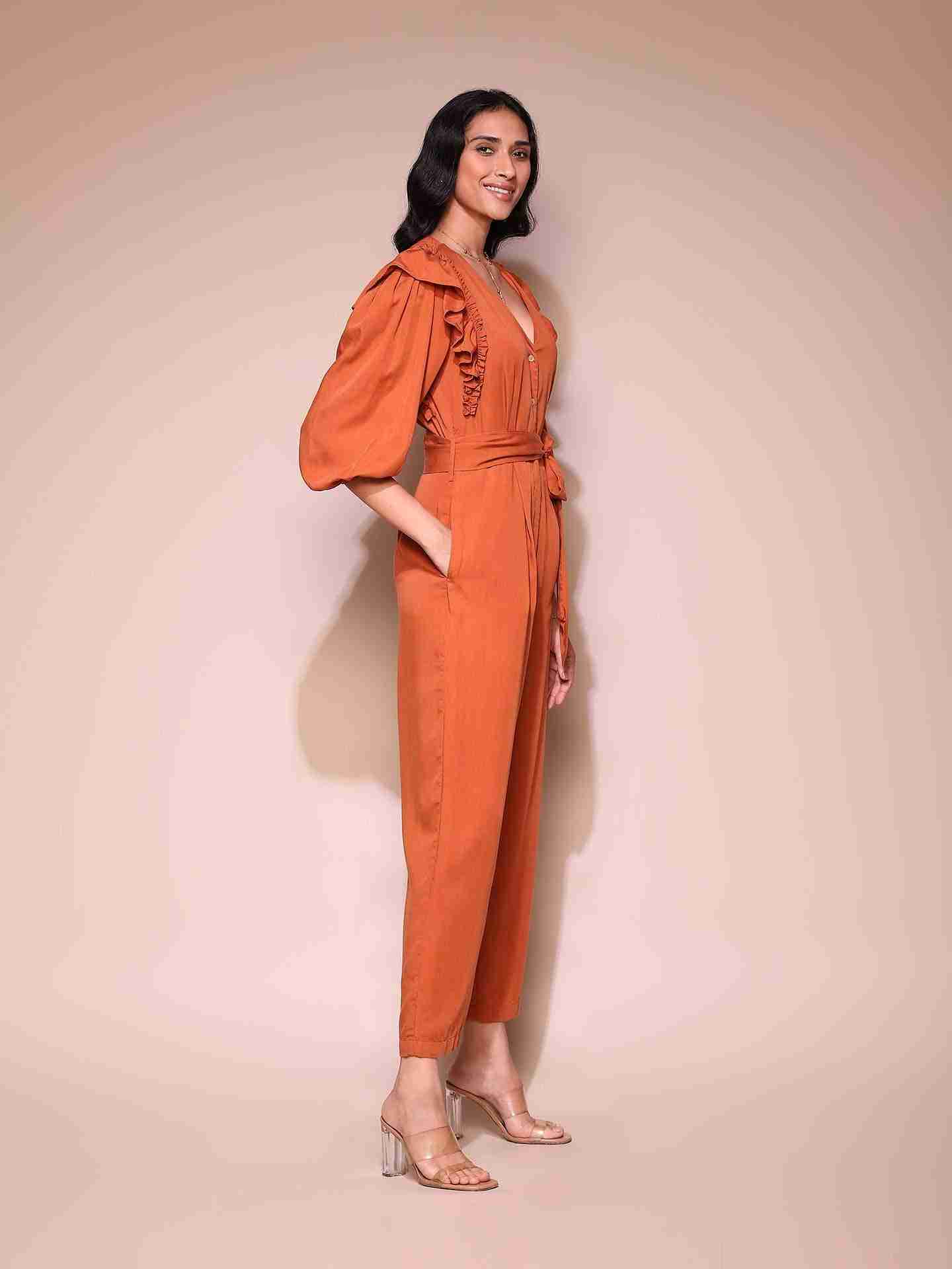 Rust Vagar Jumpsuit