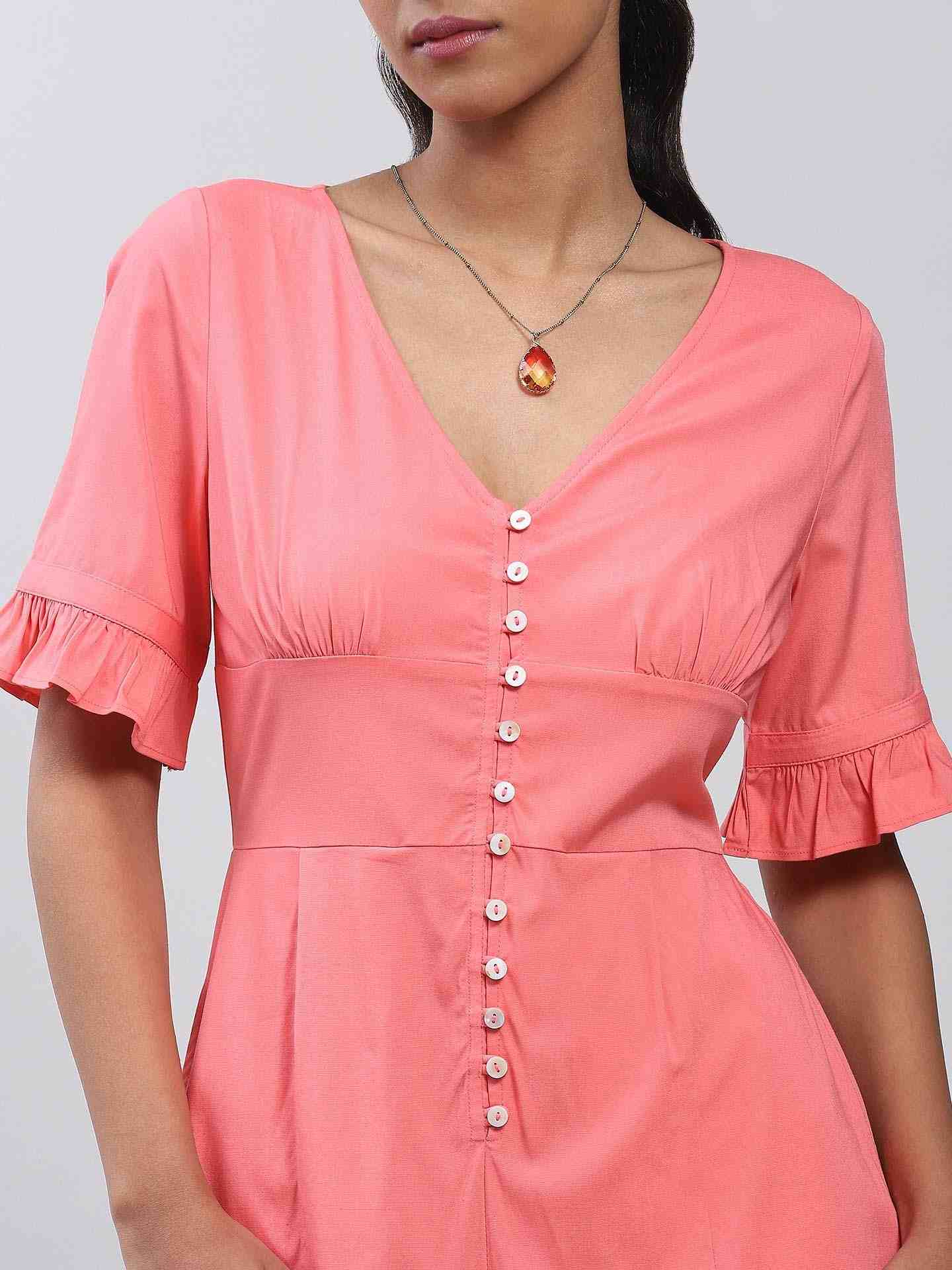 Coral Gardenia Jumpsuit