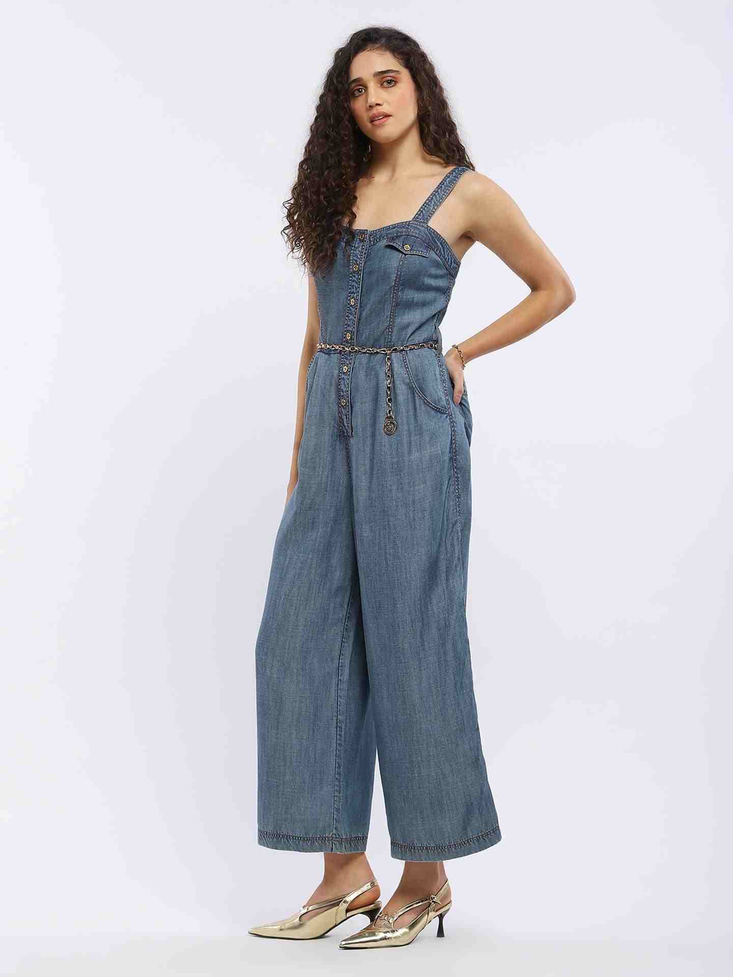 Blue Jolene Jumpsuit