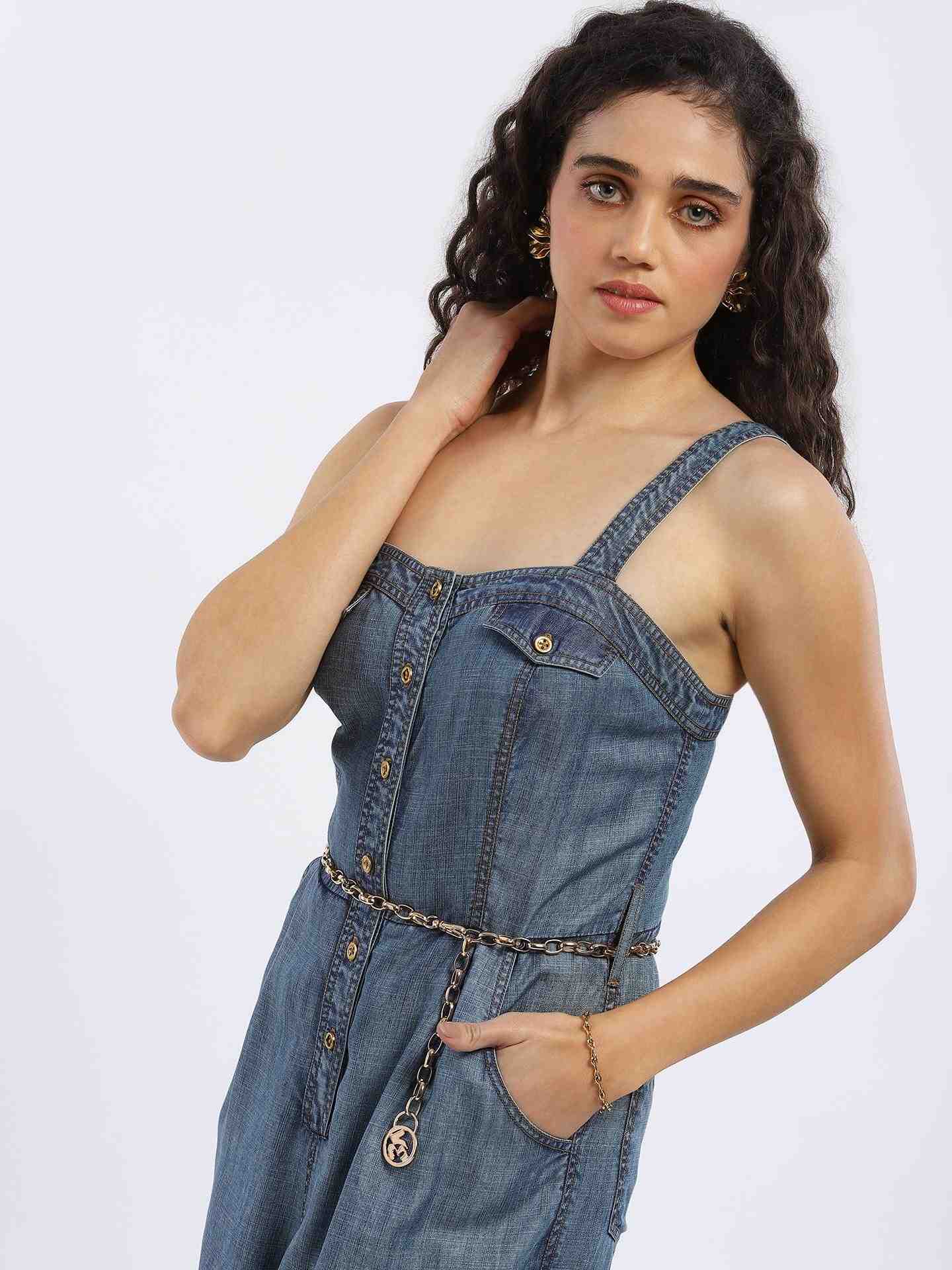 Blue Jolene Jumpsuit