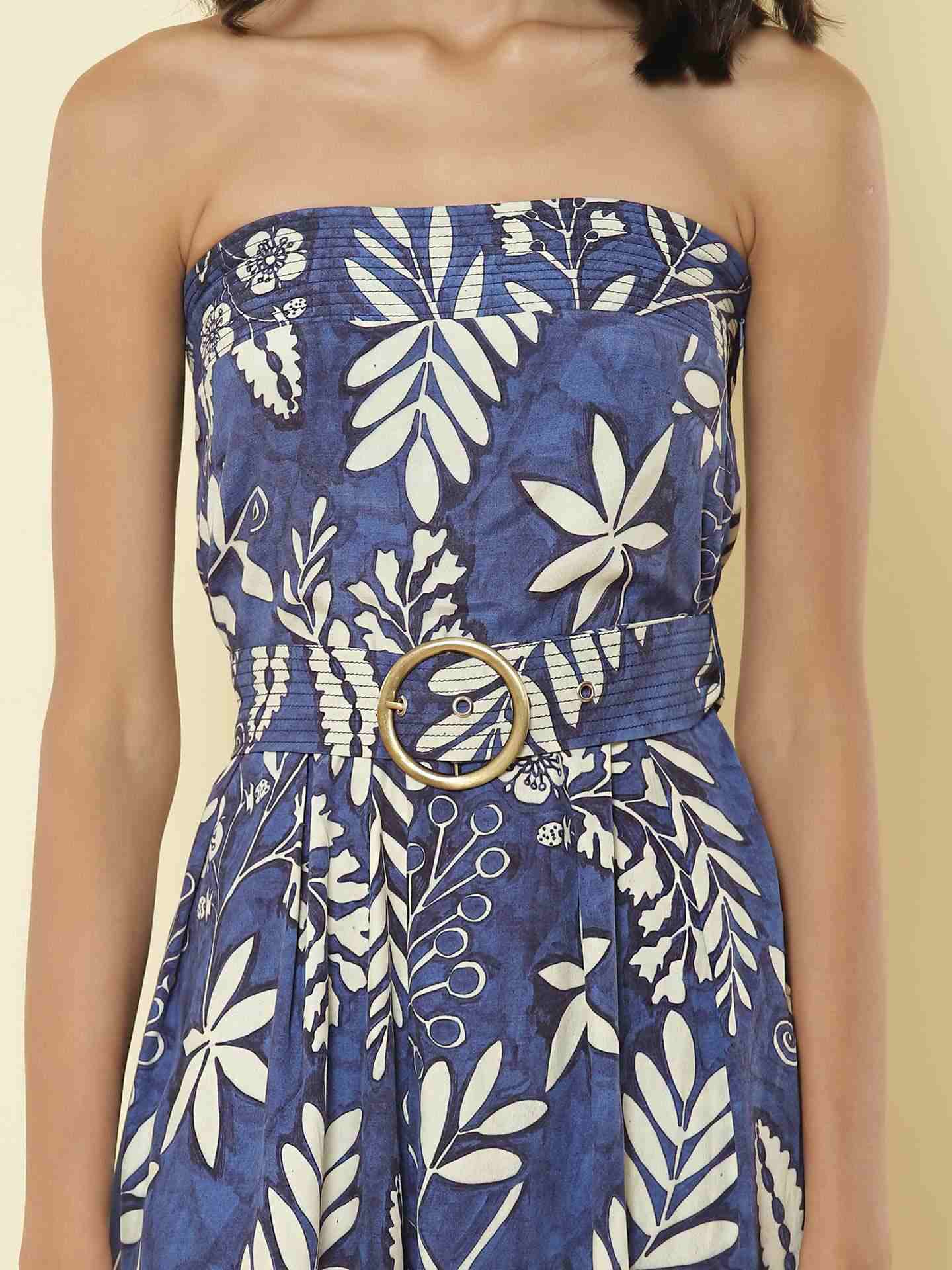 Blue Flower Vibes Jumpsuit