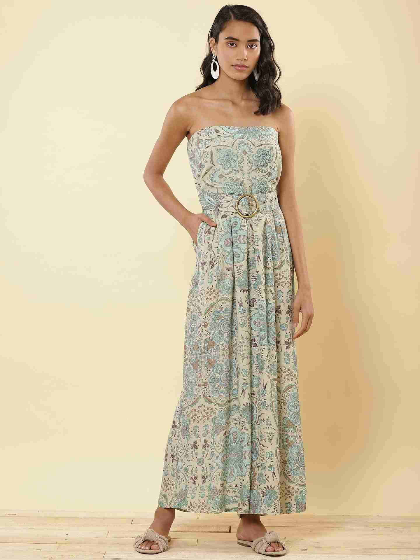 Ecru Chintz Paisely Jumpsuit