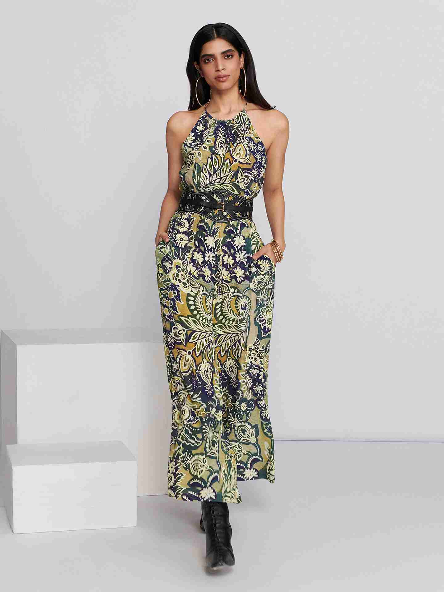 Green Multi Briar Jumpsuit