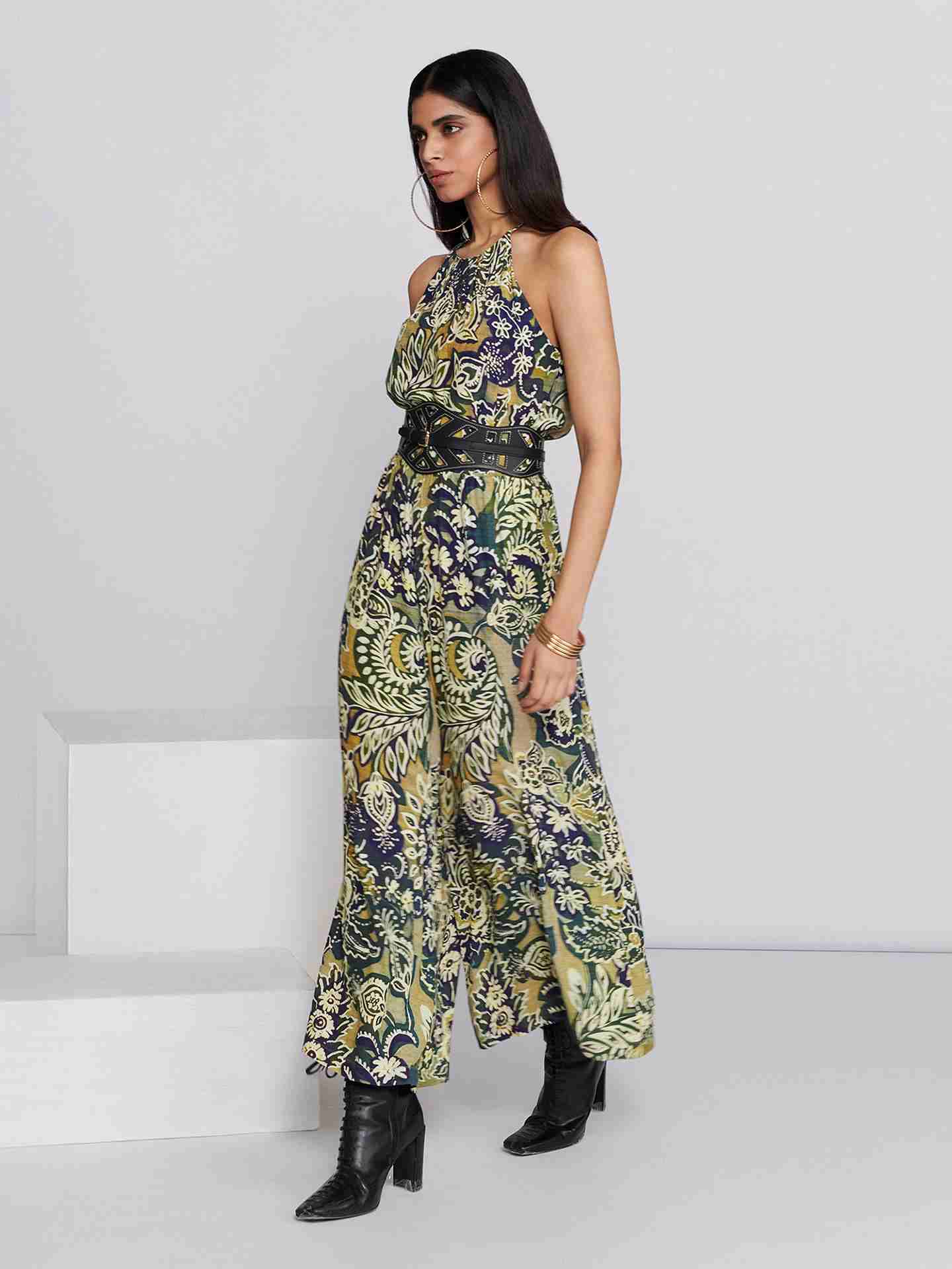Green Multi Briar Jumpsuit