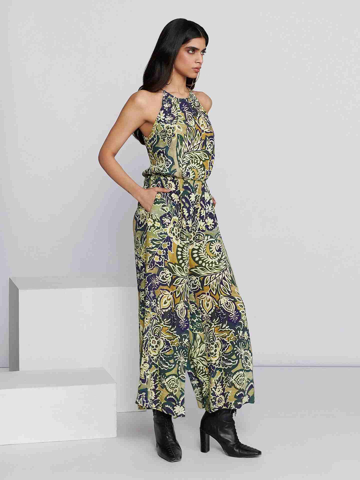 Green Multi Briar Jumpsuit
